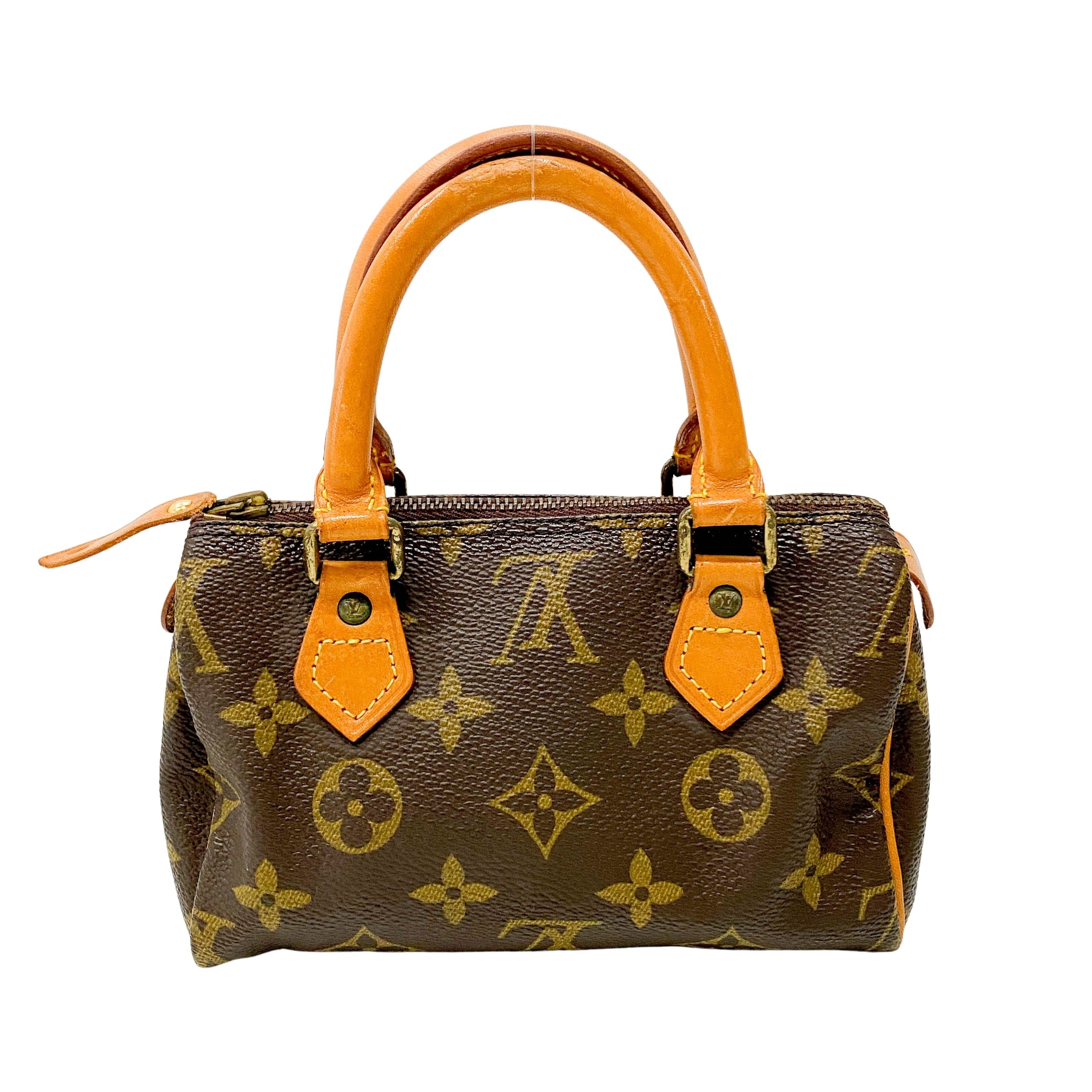 Monogram Speedy Mini Brown Coated Canvas Bag