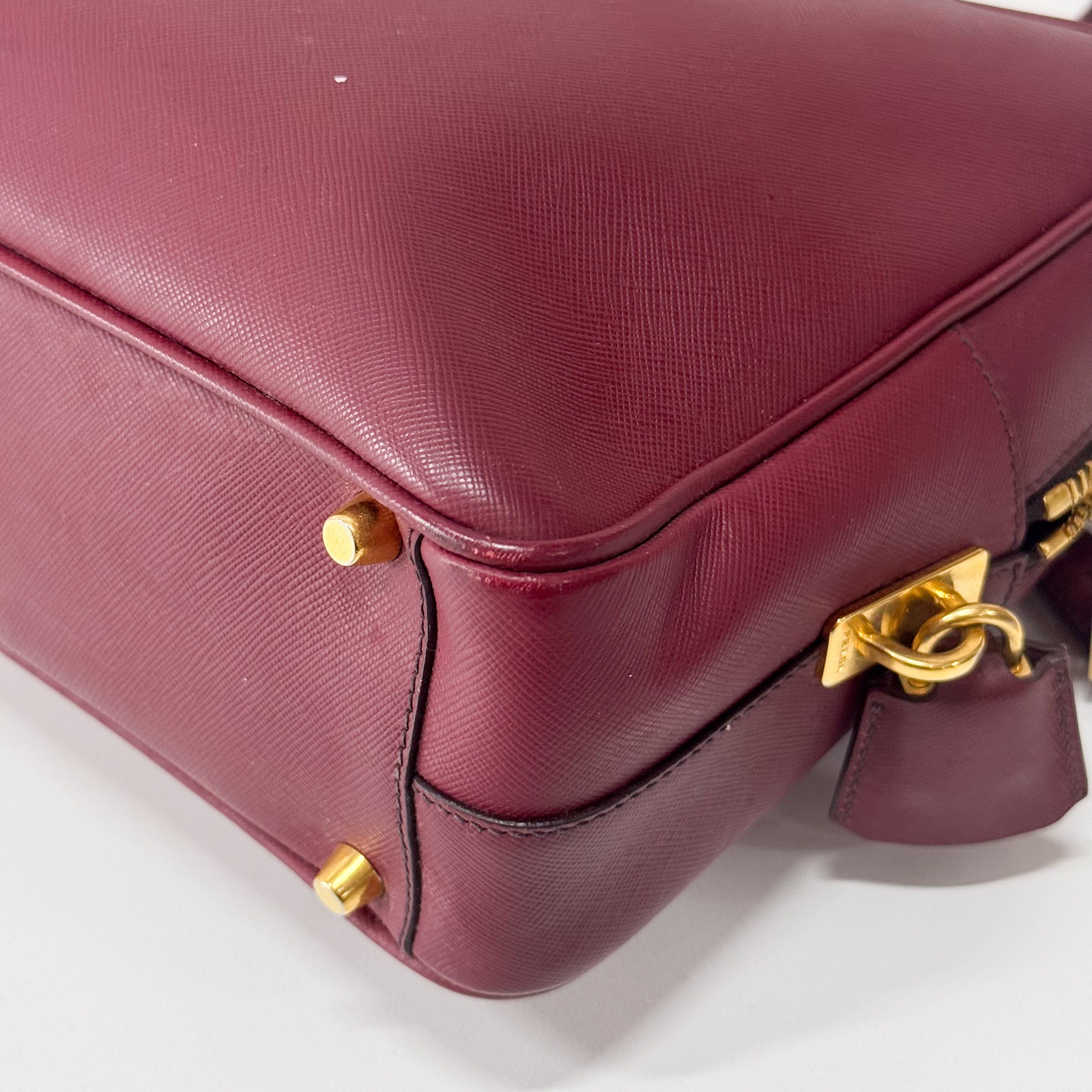 Red Leather Shoulder Bag