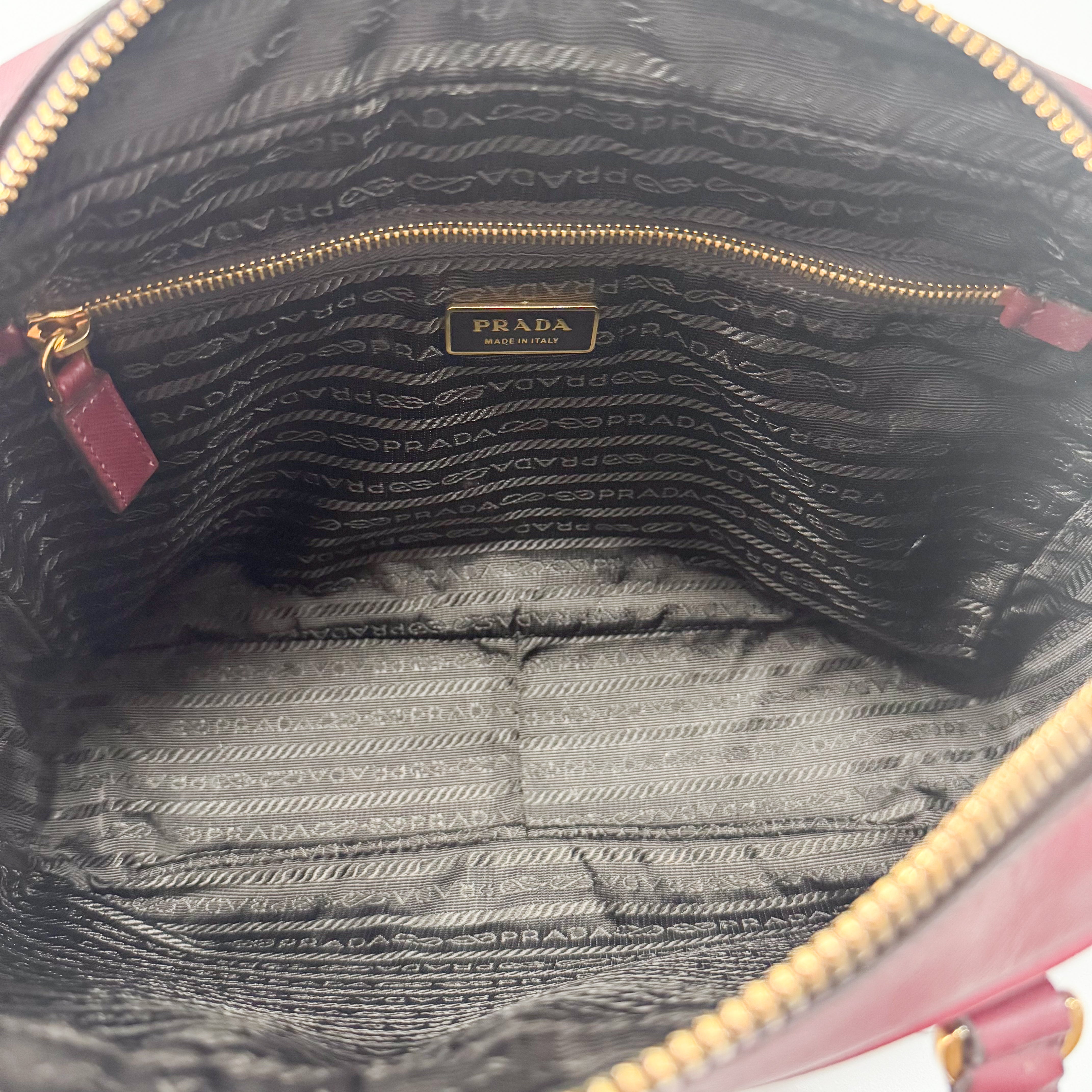 Red Leather Shoulder Bag