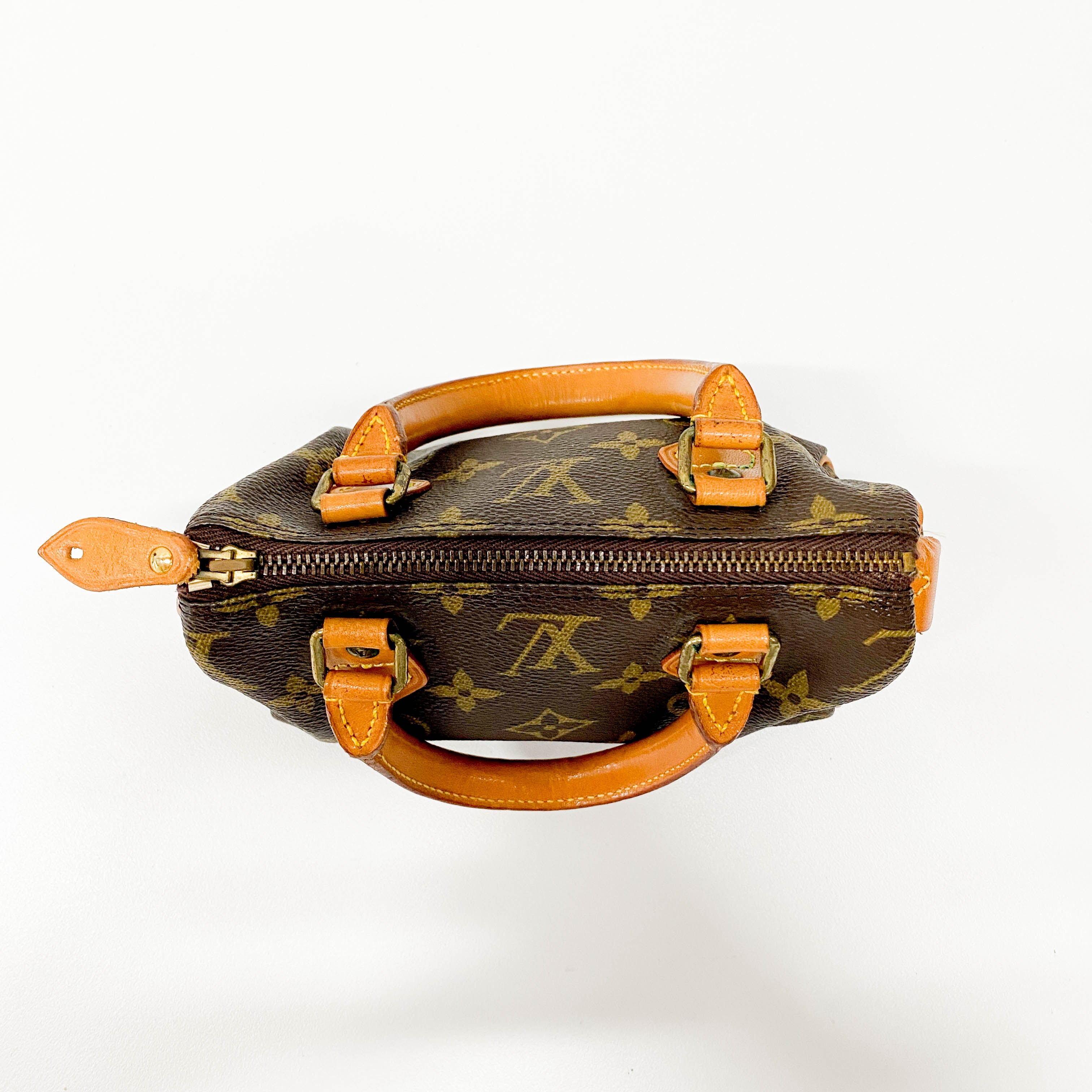 Monogram Speedy Mini Brown Coated Canvas Bag