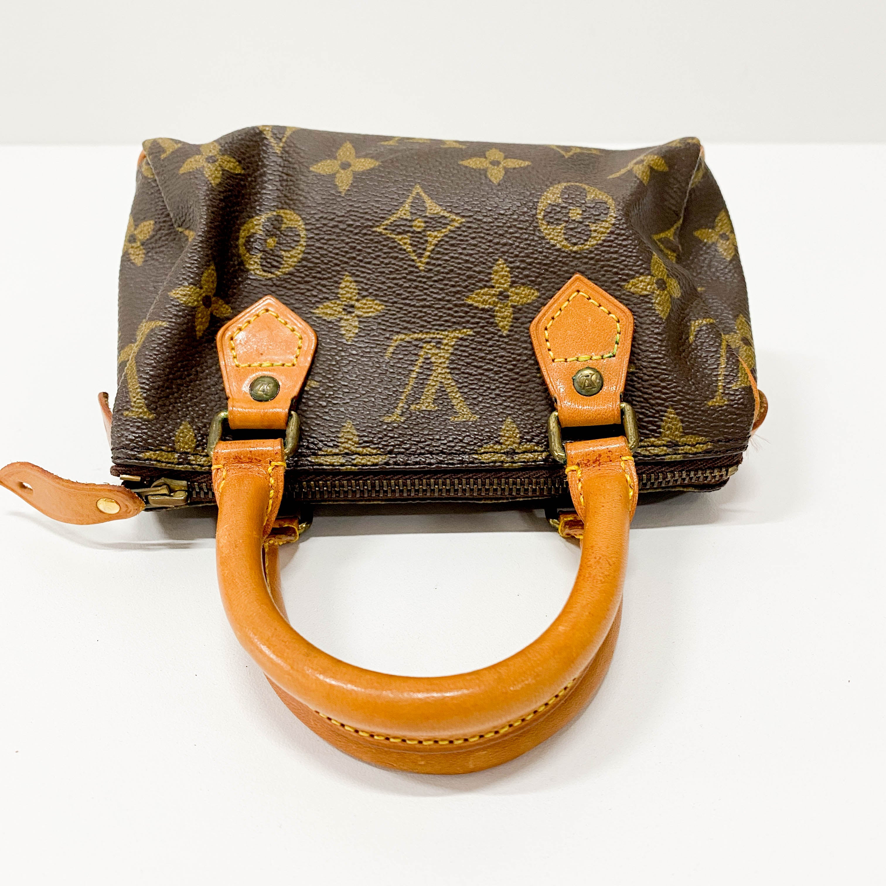 Monogram Speedy Mini Brown Coated Canvas Bag