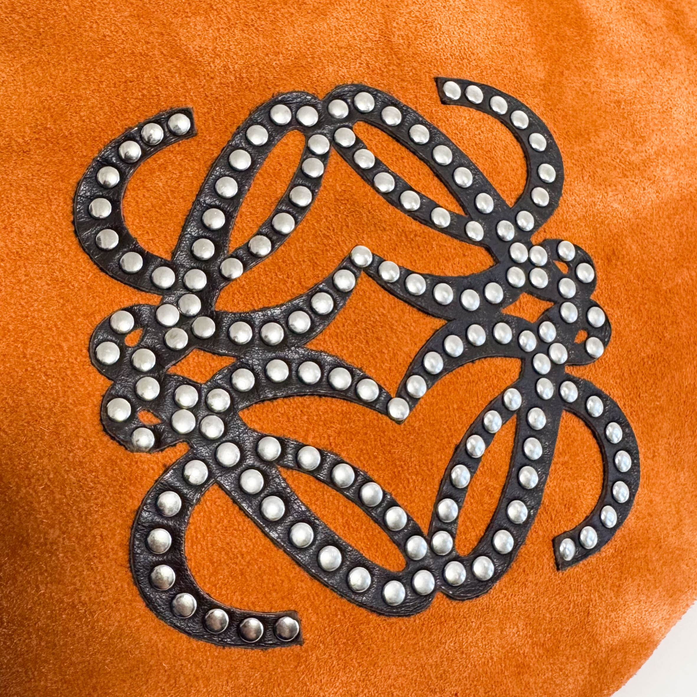 Hobo Suede Shoulder Bag Orange