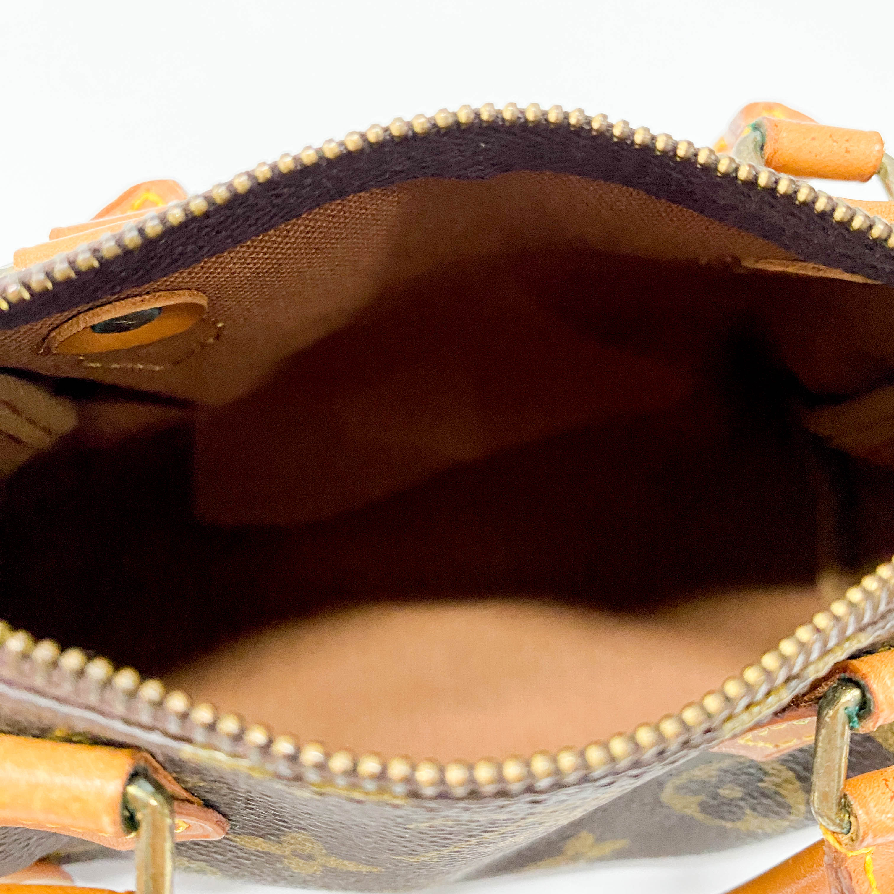 Monogram Speedy Mini Brown Coated Canvas Bag