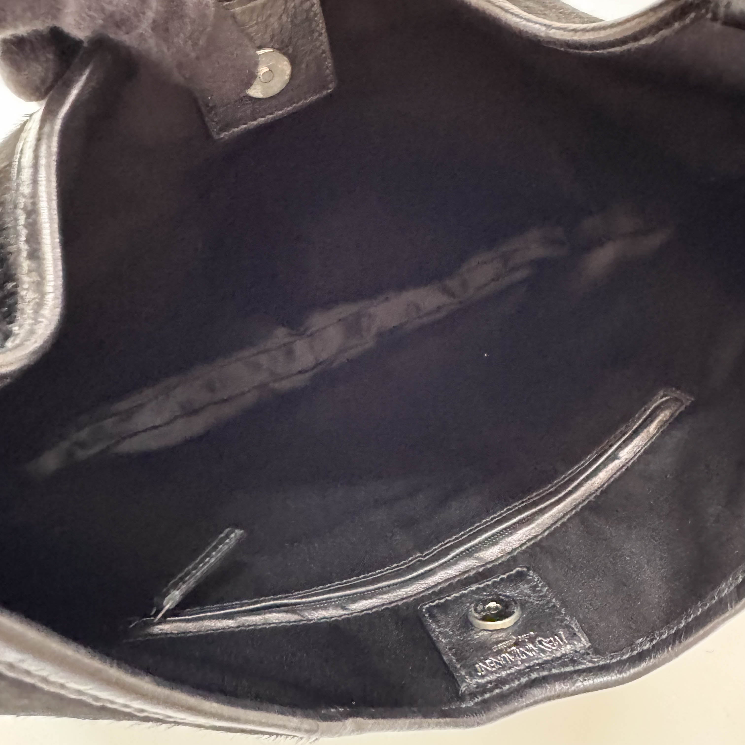 Mombasa Black Pony Hair Shoulder Bag