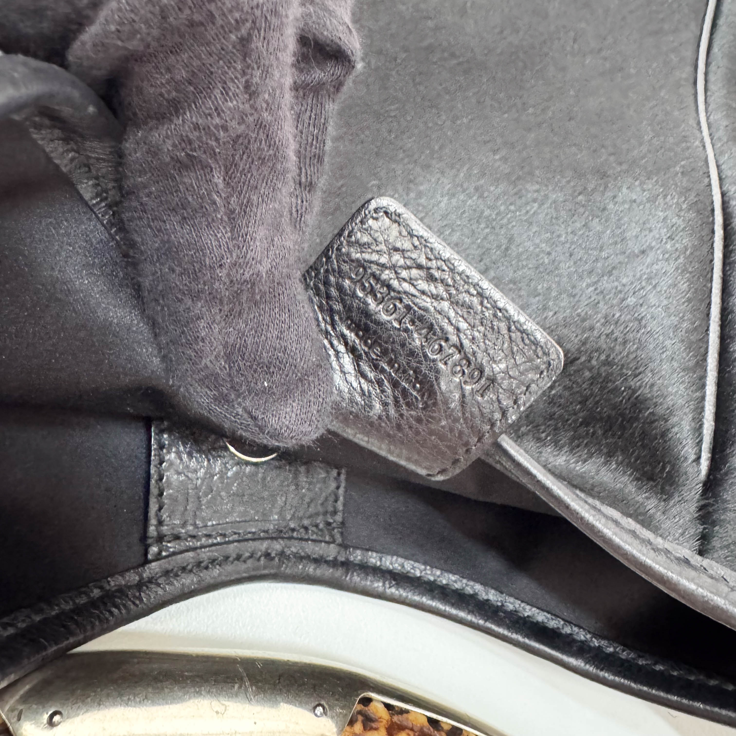 Mombasa Black Pony Hair Shoulder Bag