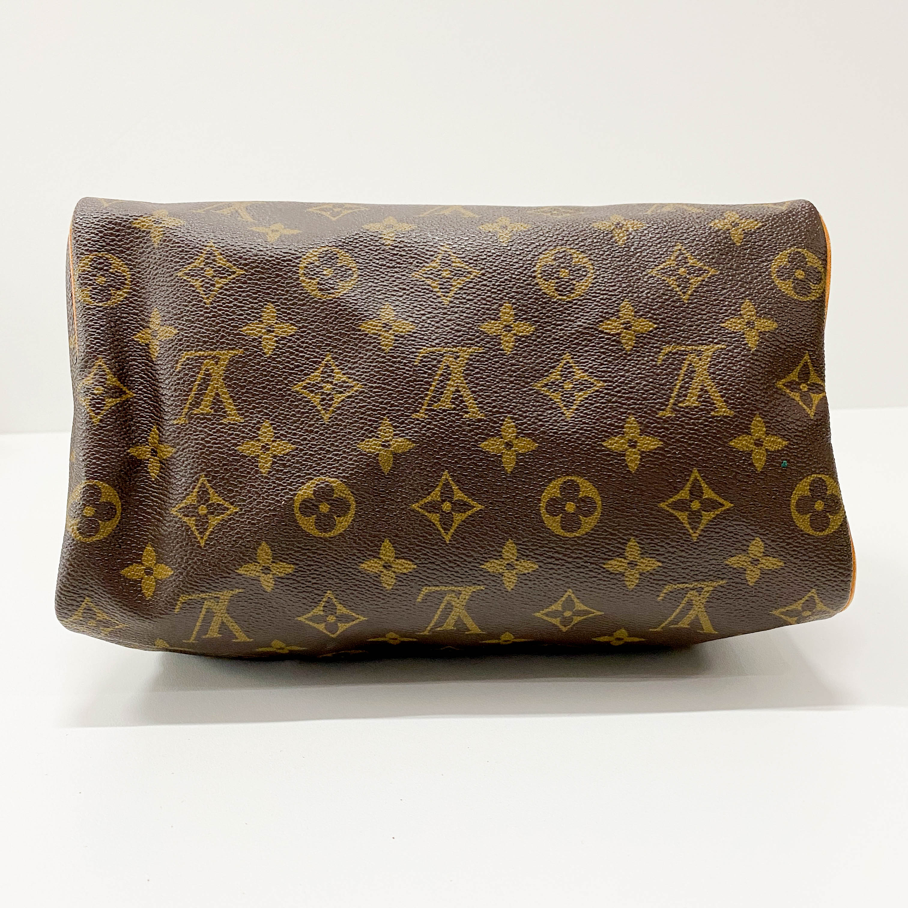 Speedy Monogram 25 Brown Coated Canvas Bag
