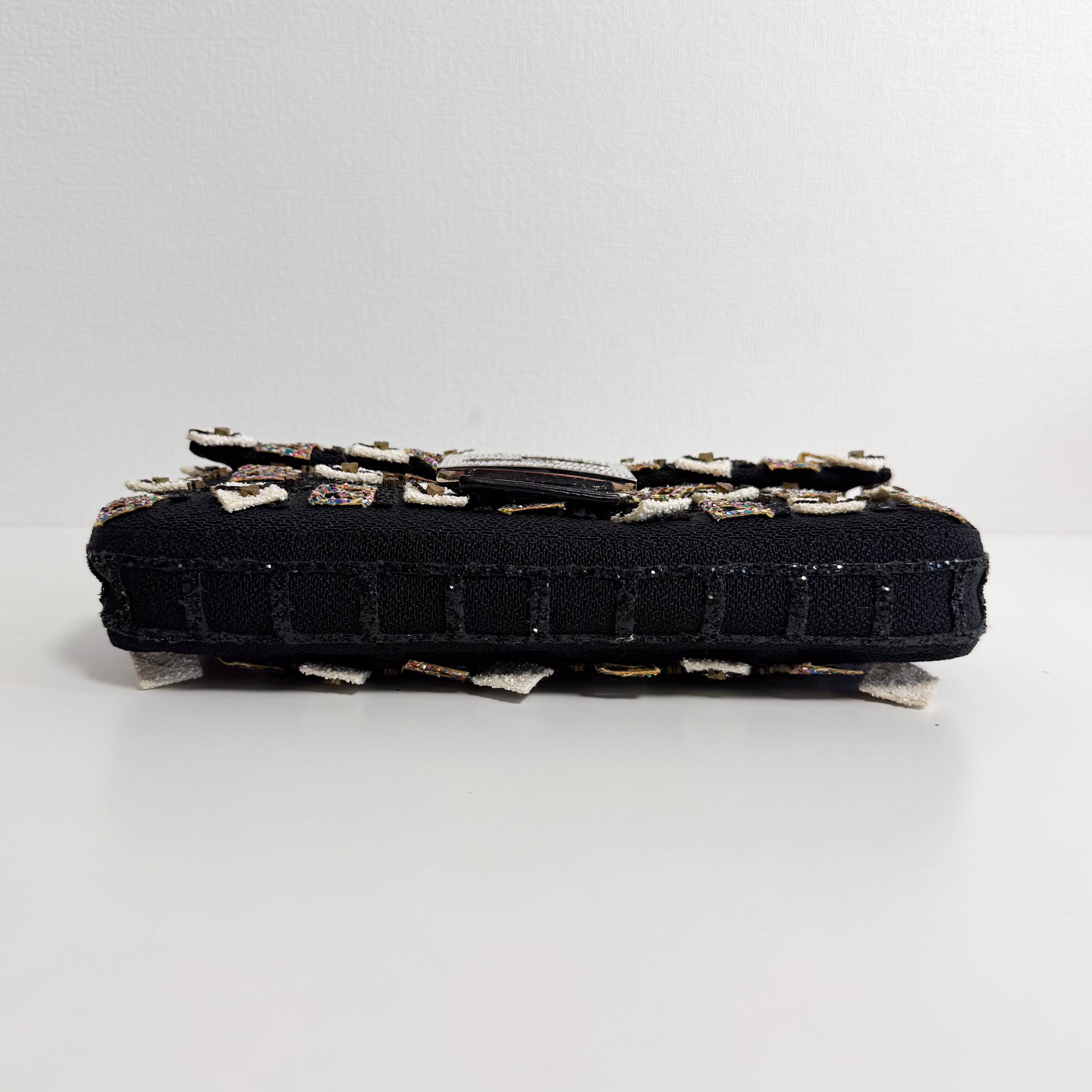 Rare Baguette Sequin Multicolor Shoulder Bag