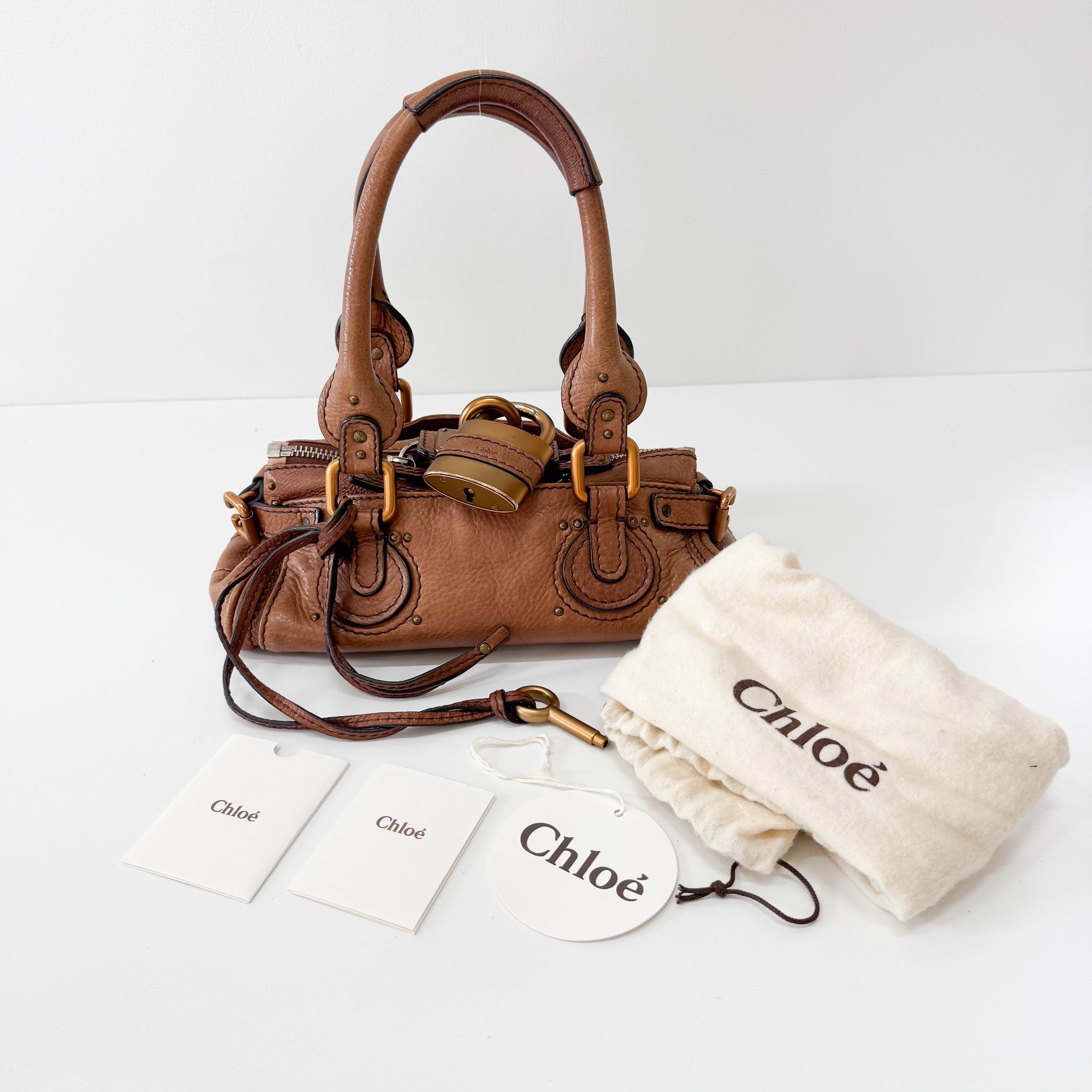 Mini Paddington Brown Leather Bag