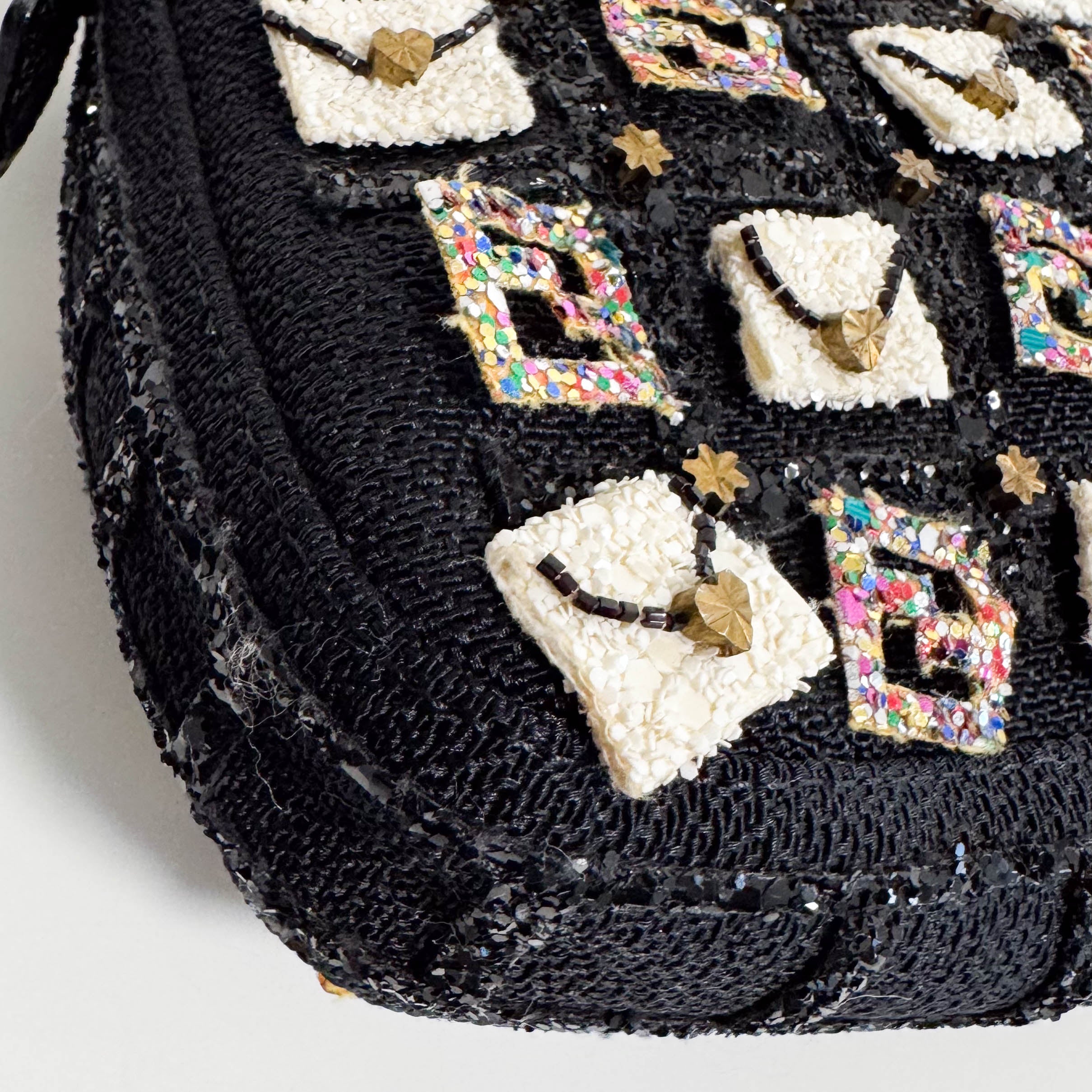 Rare Baguette Sequin Multicolor Shoulder Bag