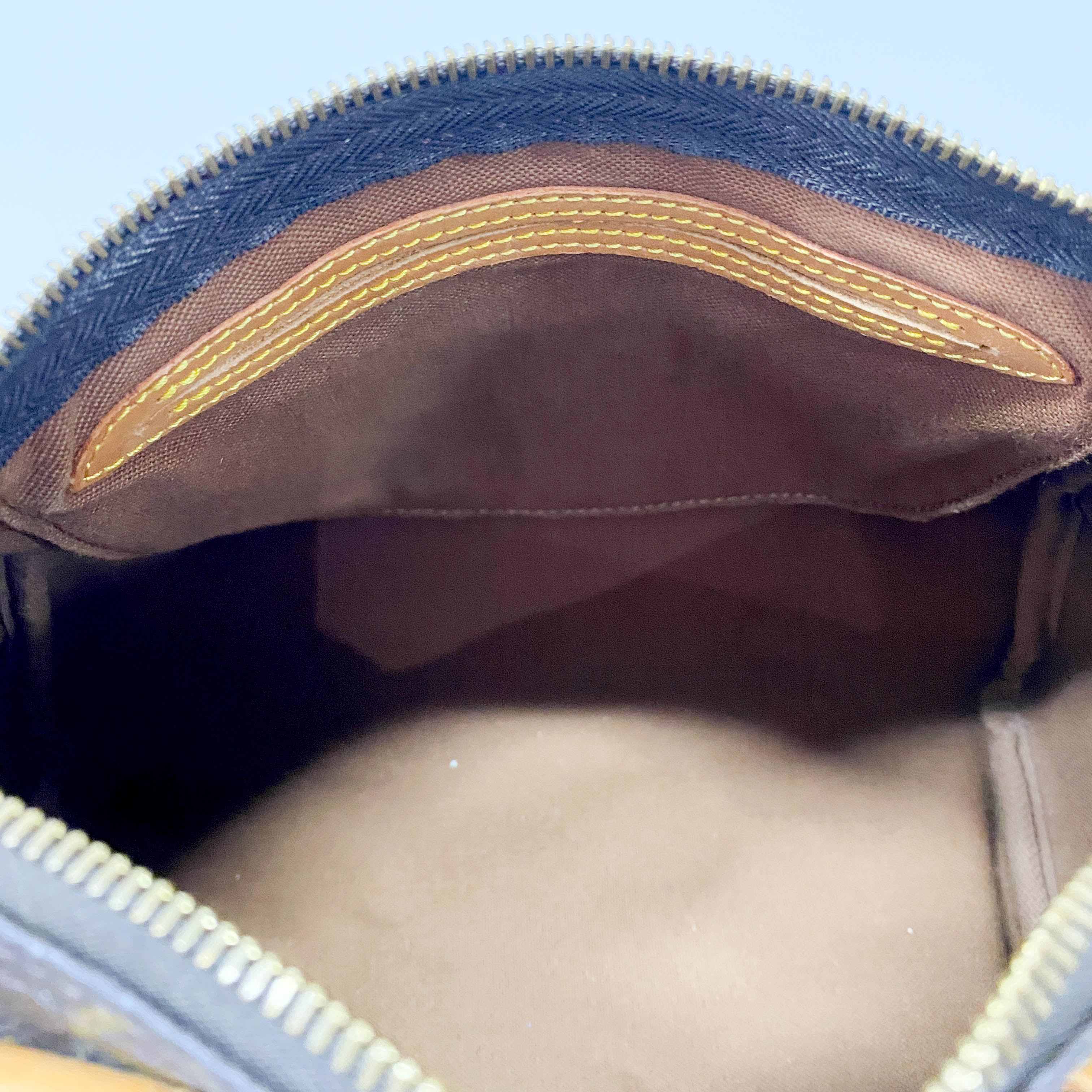 Speedy Monogram 25 Brown Coated Canvas Bag