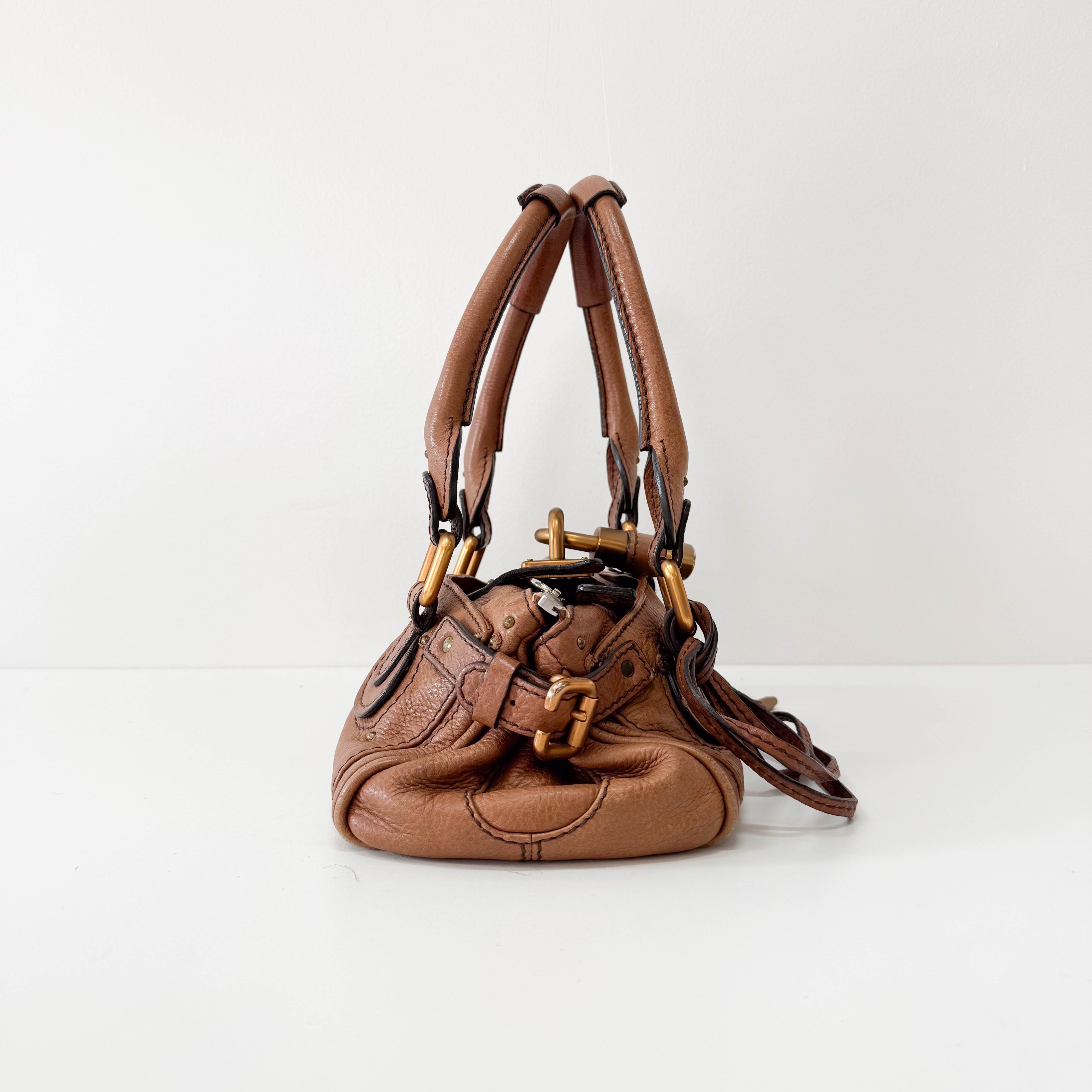 Mini Paddington Brown Leather Bag
