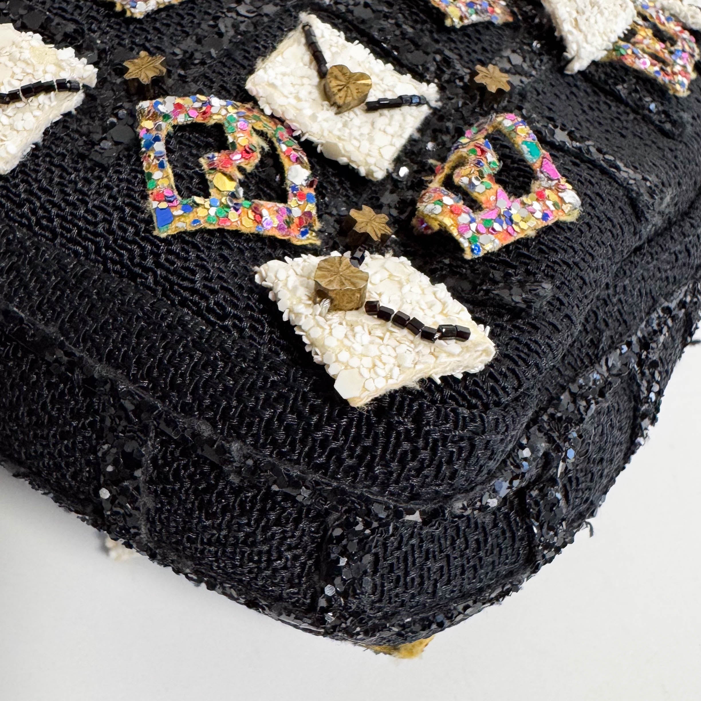 Rare Baguette Sequin Multicolor Shoulder Bag