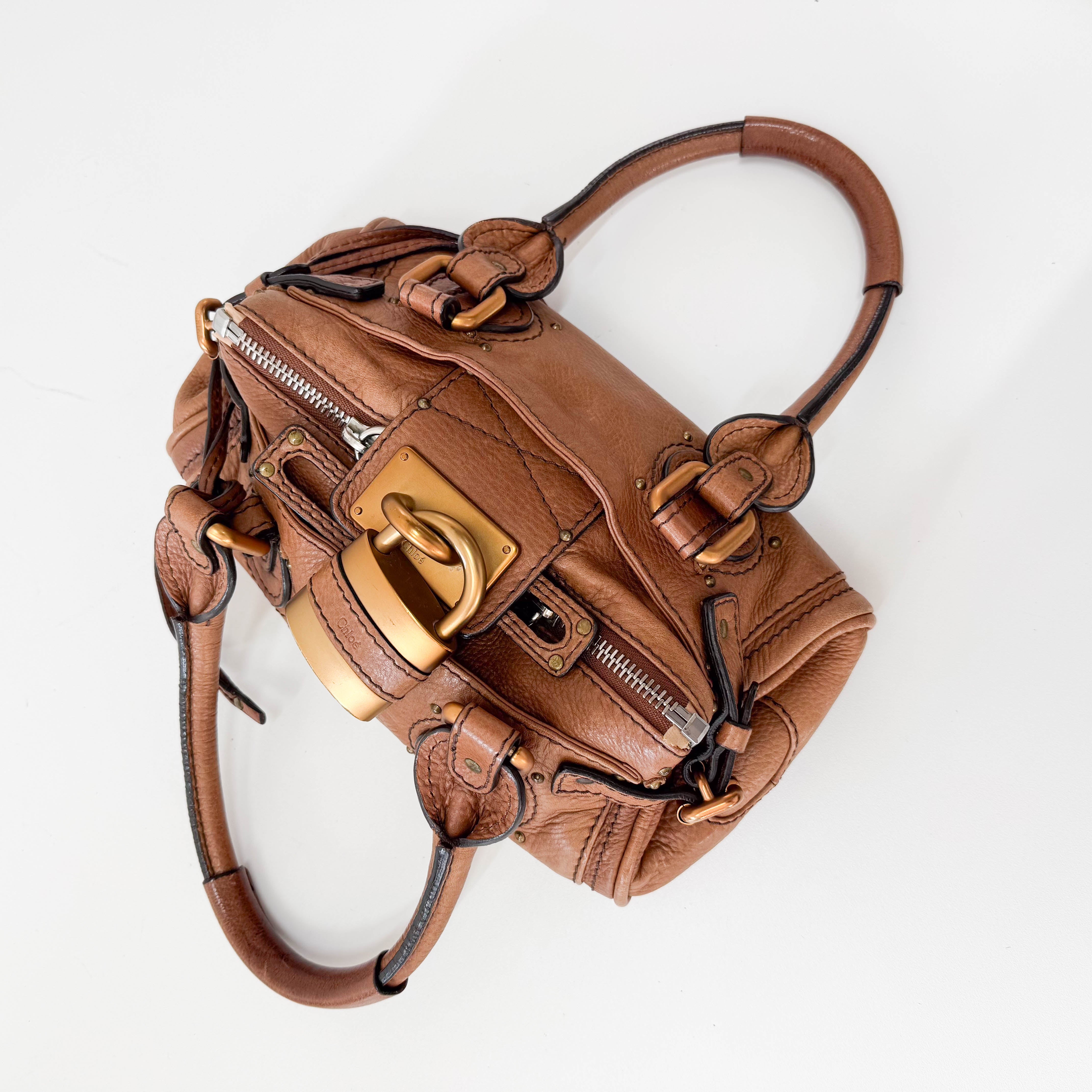 Mini Paddington Brown Leather Bag