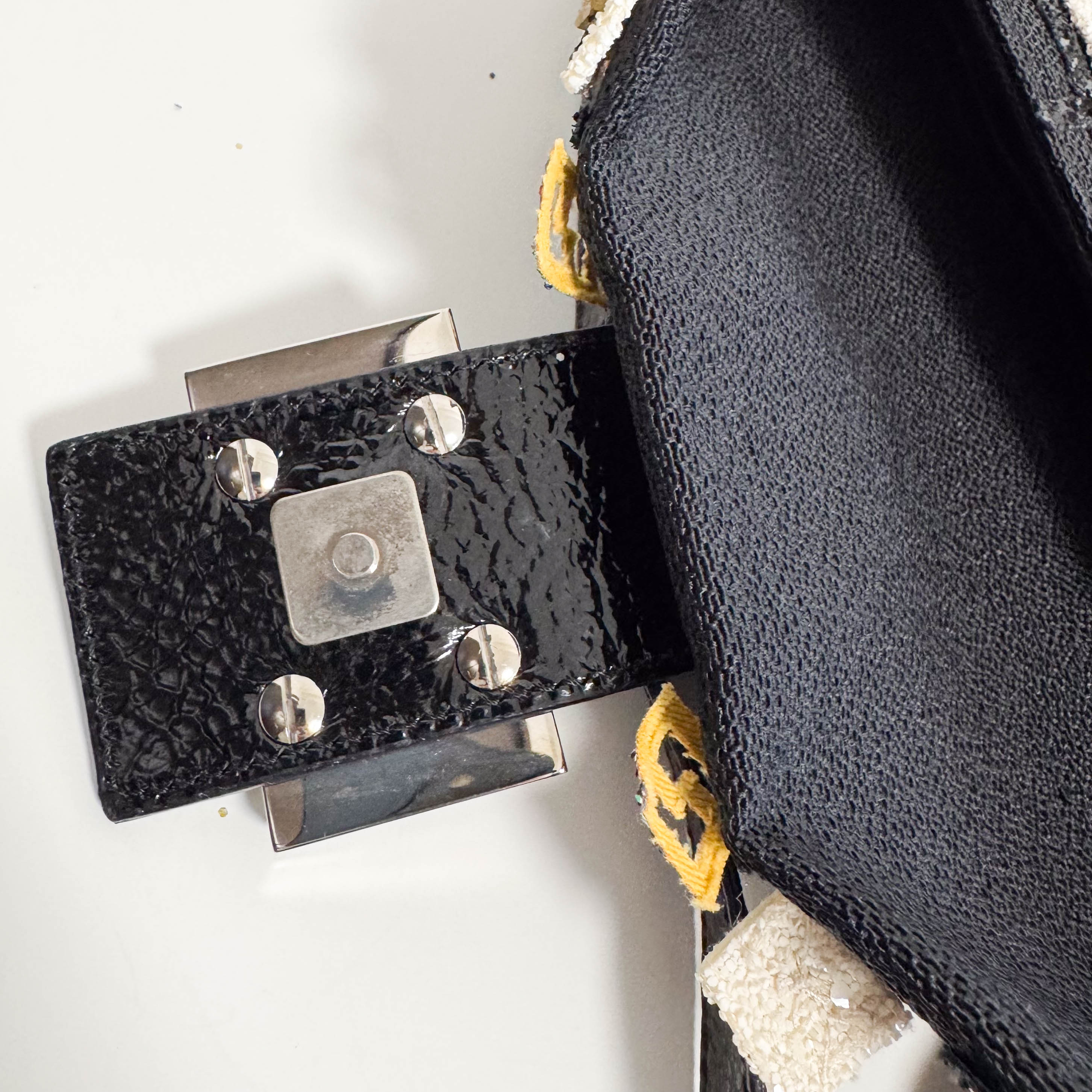 Rare Baguette Sequin Multicolor Shoulder Bag