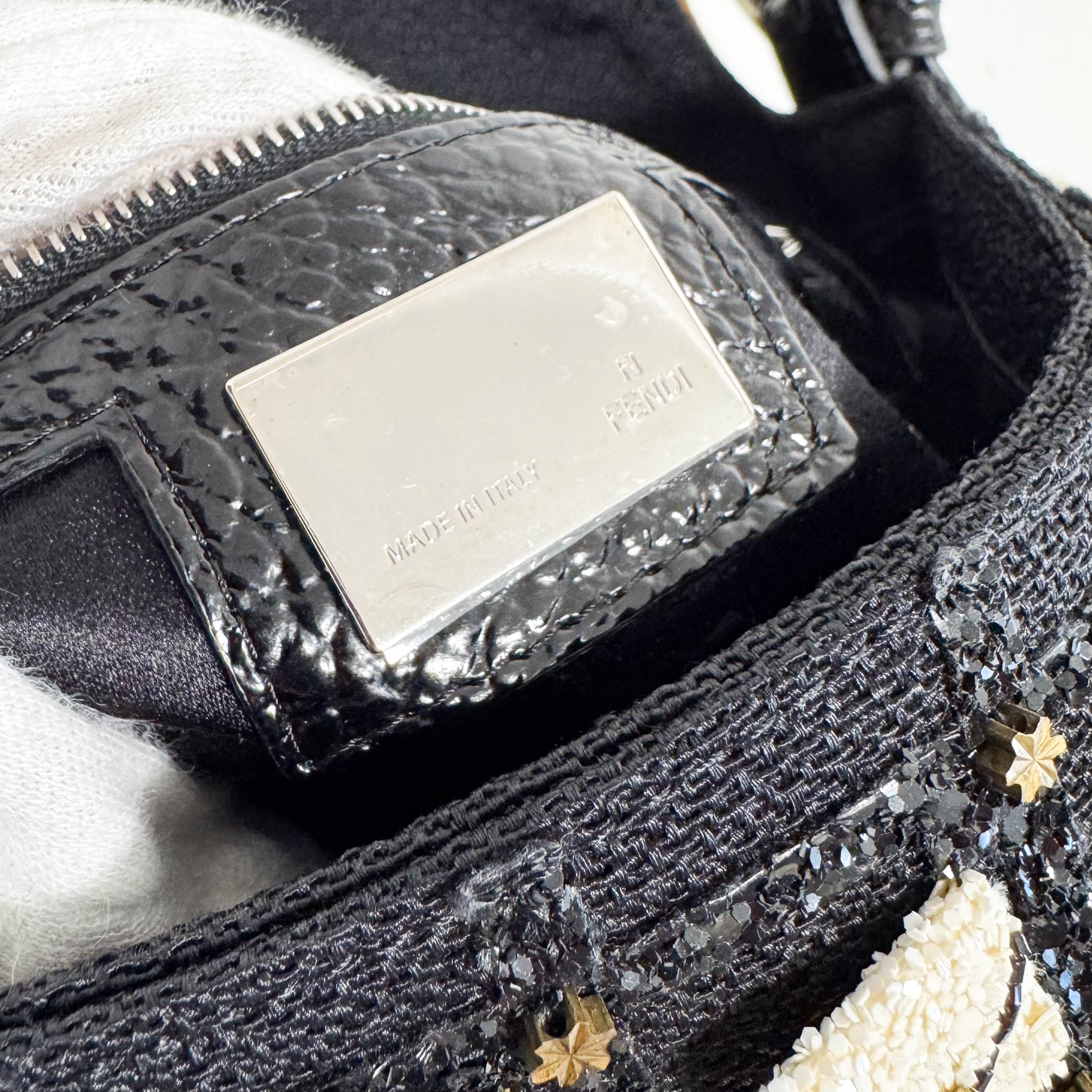 Rare Baguette Sequin Multicolor Shoulder Bag