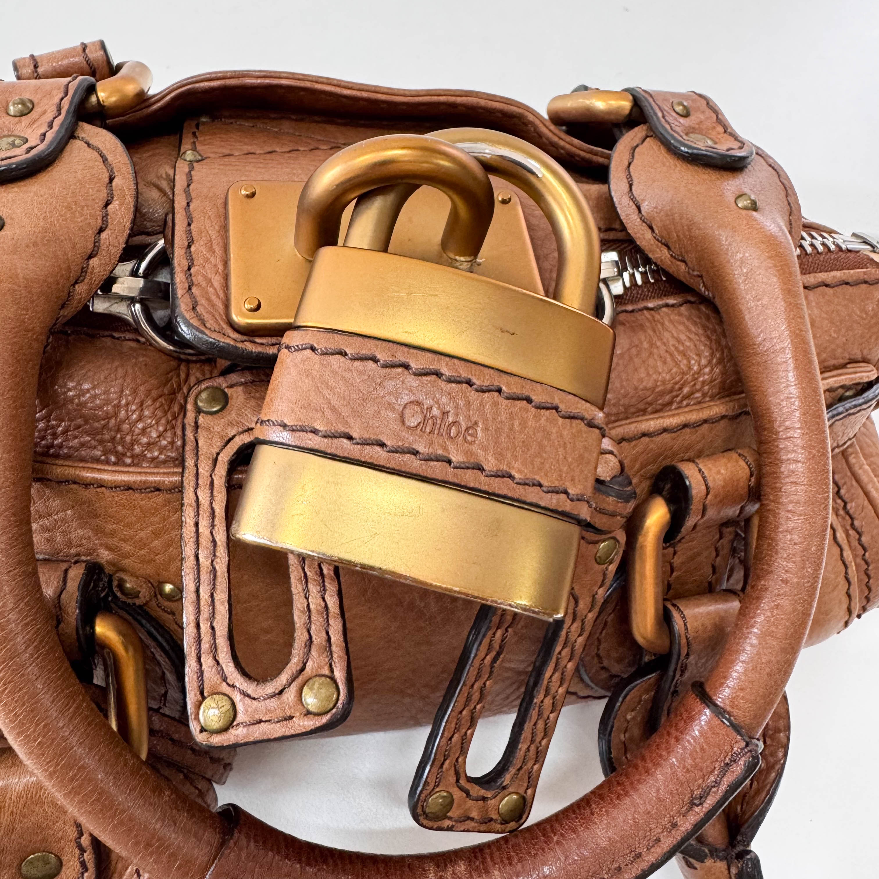 Mini Paddington Brown Leather Bag