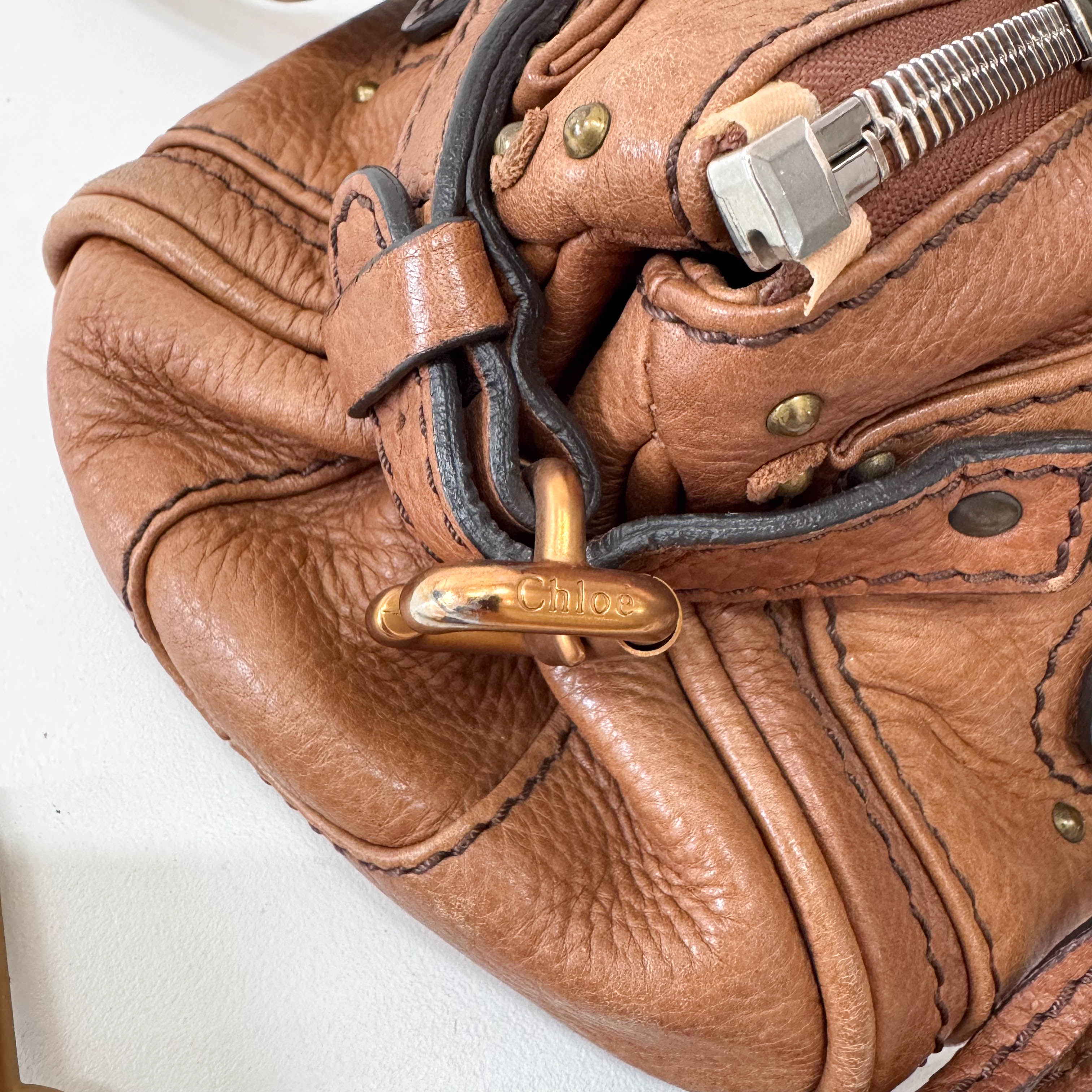 Mini Paddington Brown Leather Bag