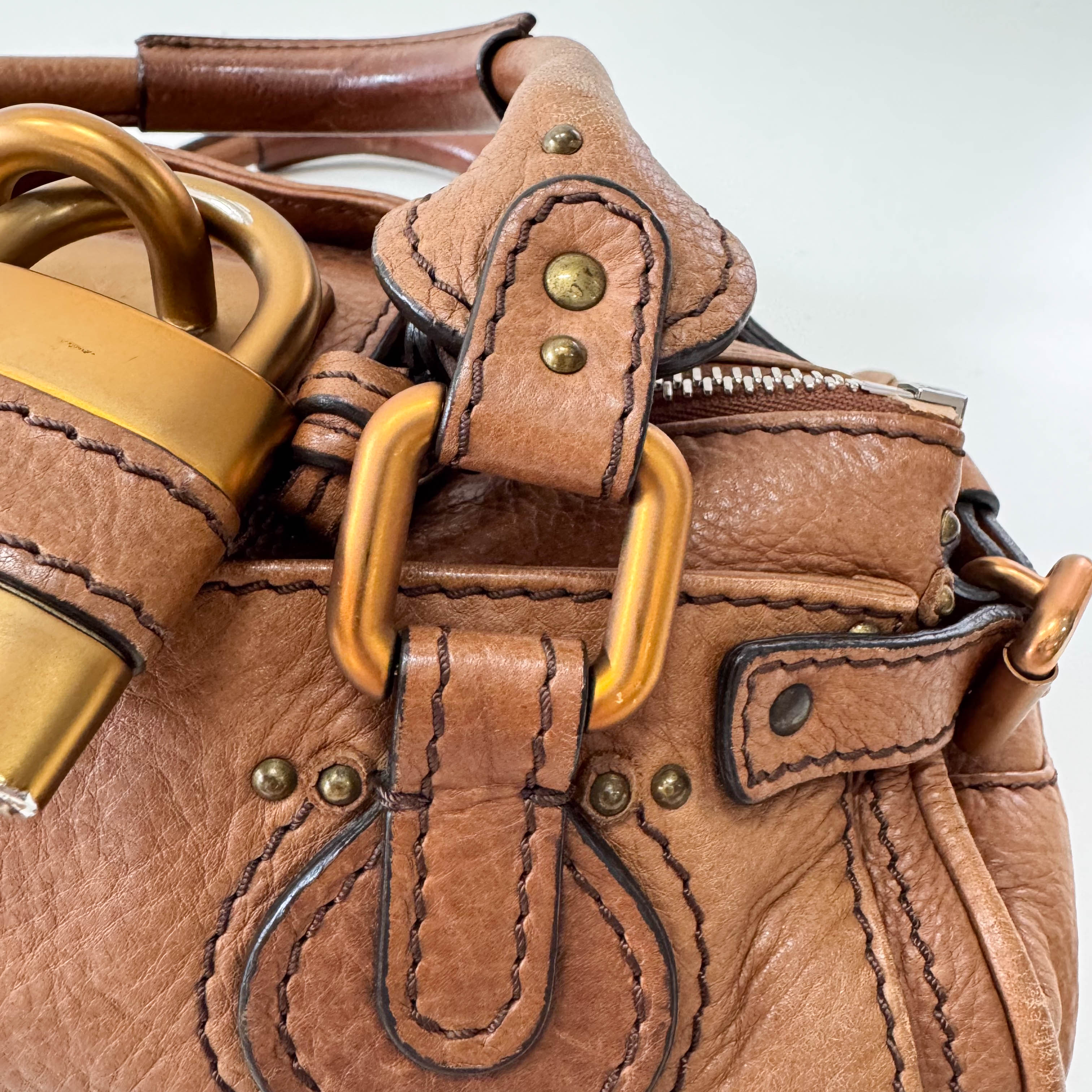 Mini Paddington Brown Leather Bag