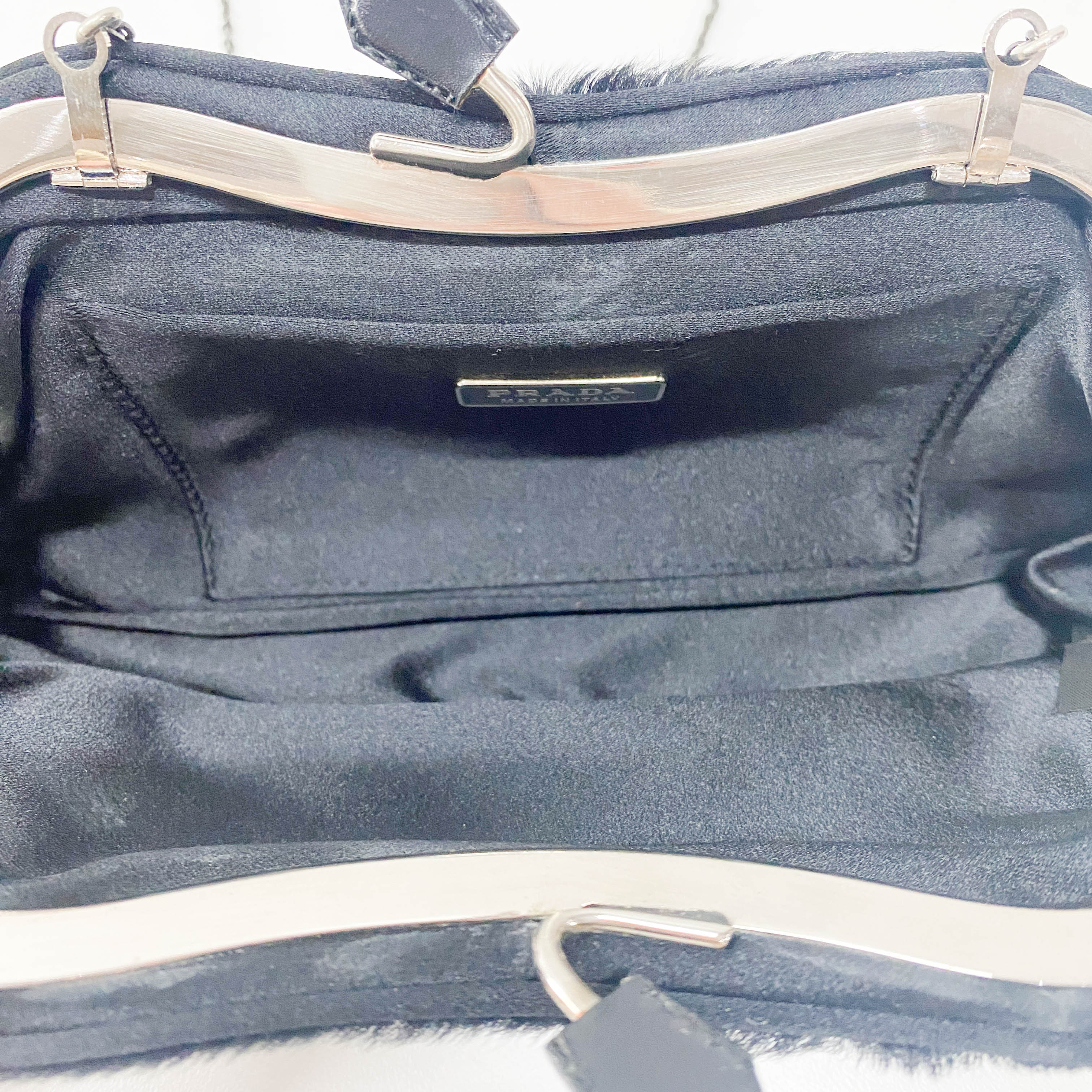 Black Pony Hair Shoulder Bag