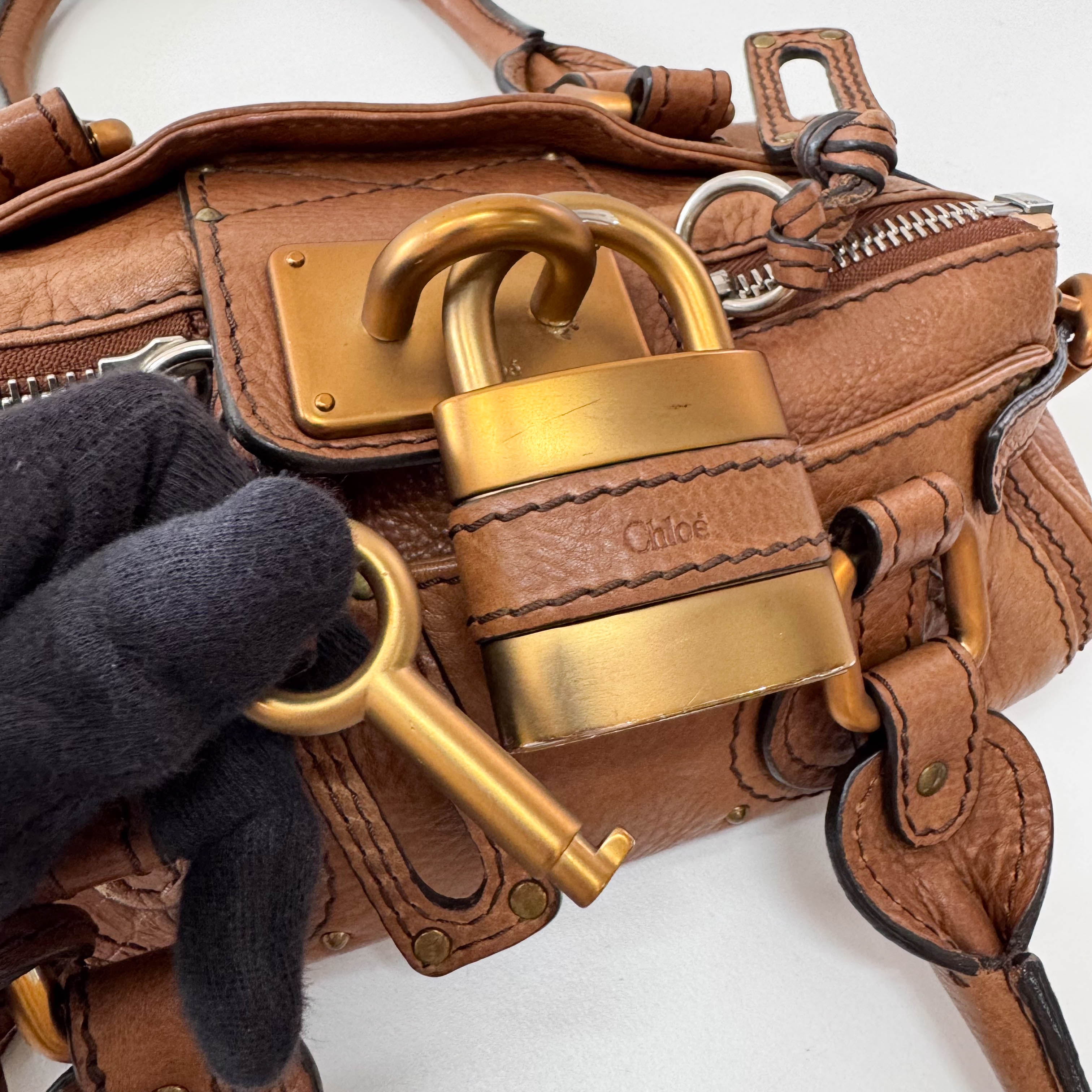 Mini Paddington Brown Leather Bag