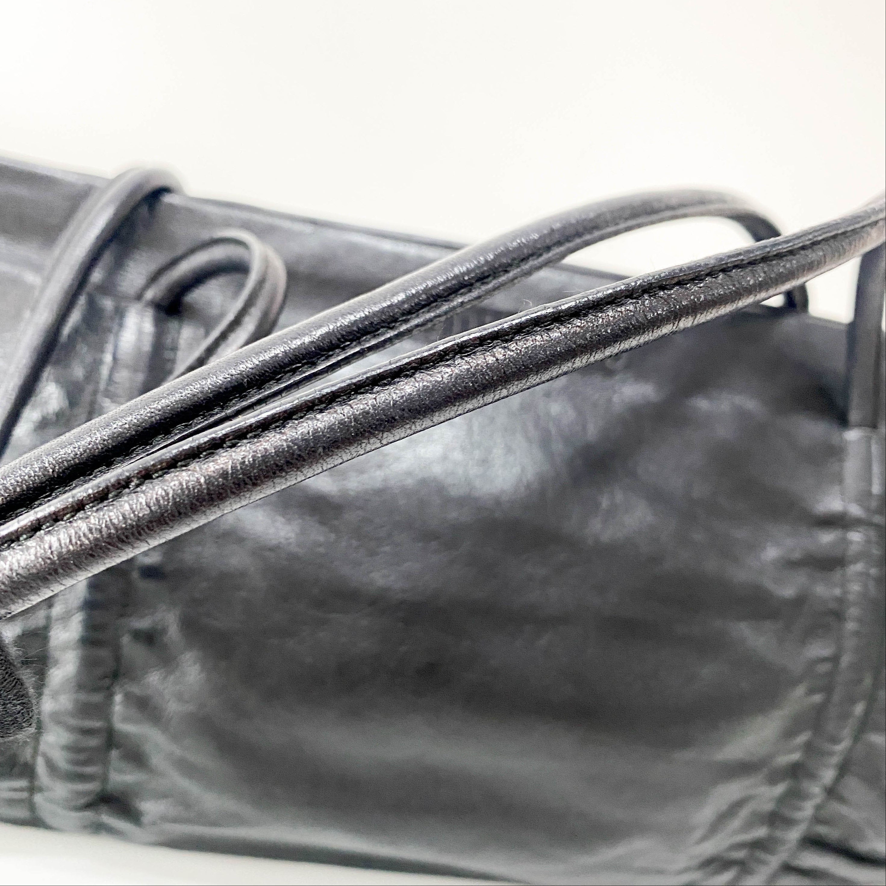 Archive Black Leather Shoulder Bag