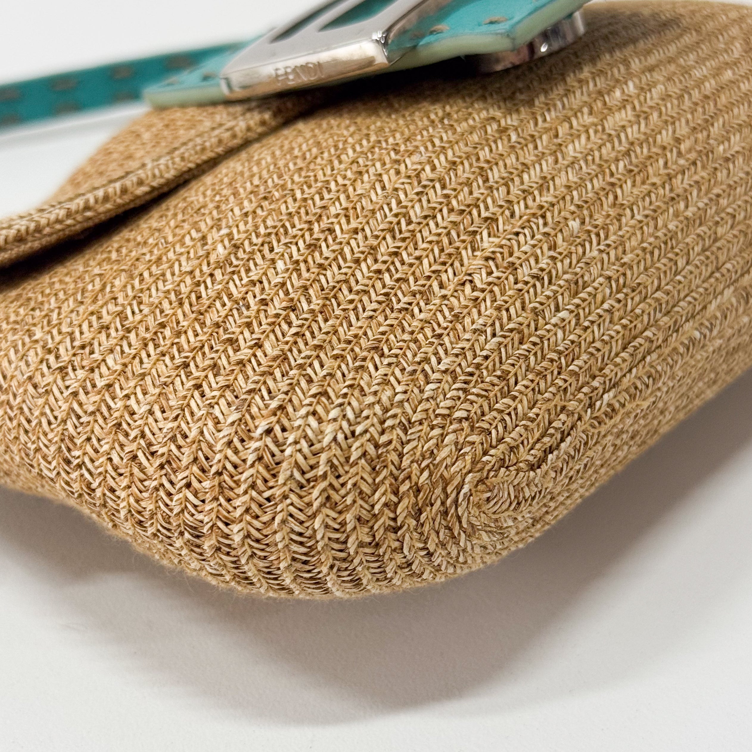 Selleria Mini Beige Raffia Shoulder Bag