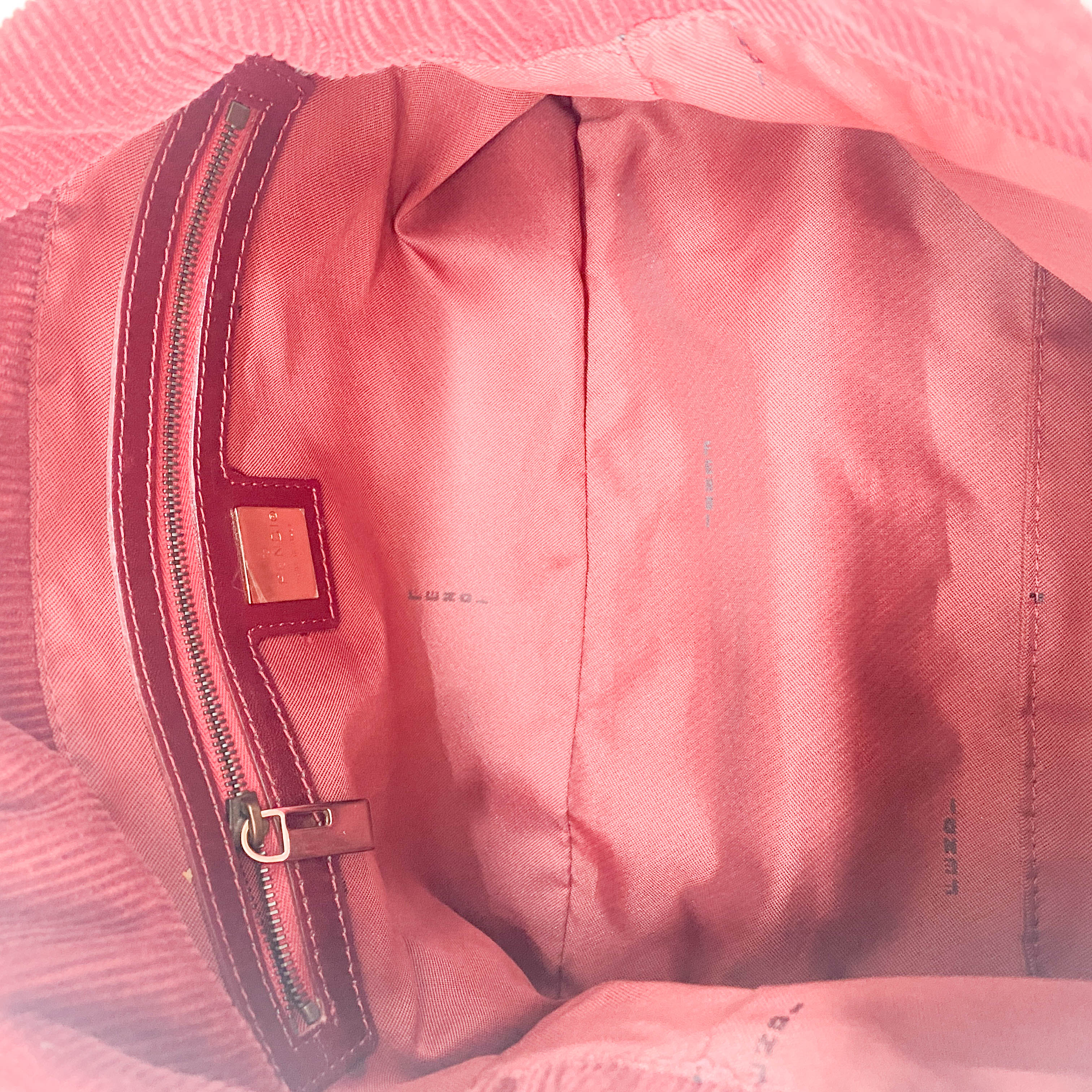 Mamma Baguette Red Corduroy Shoulder Bag