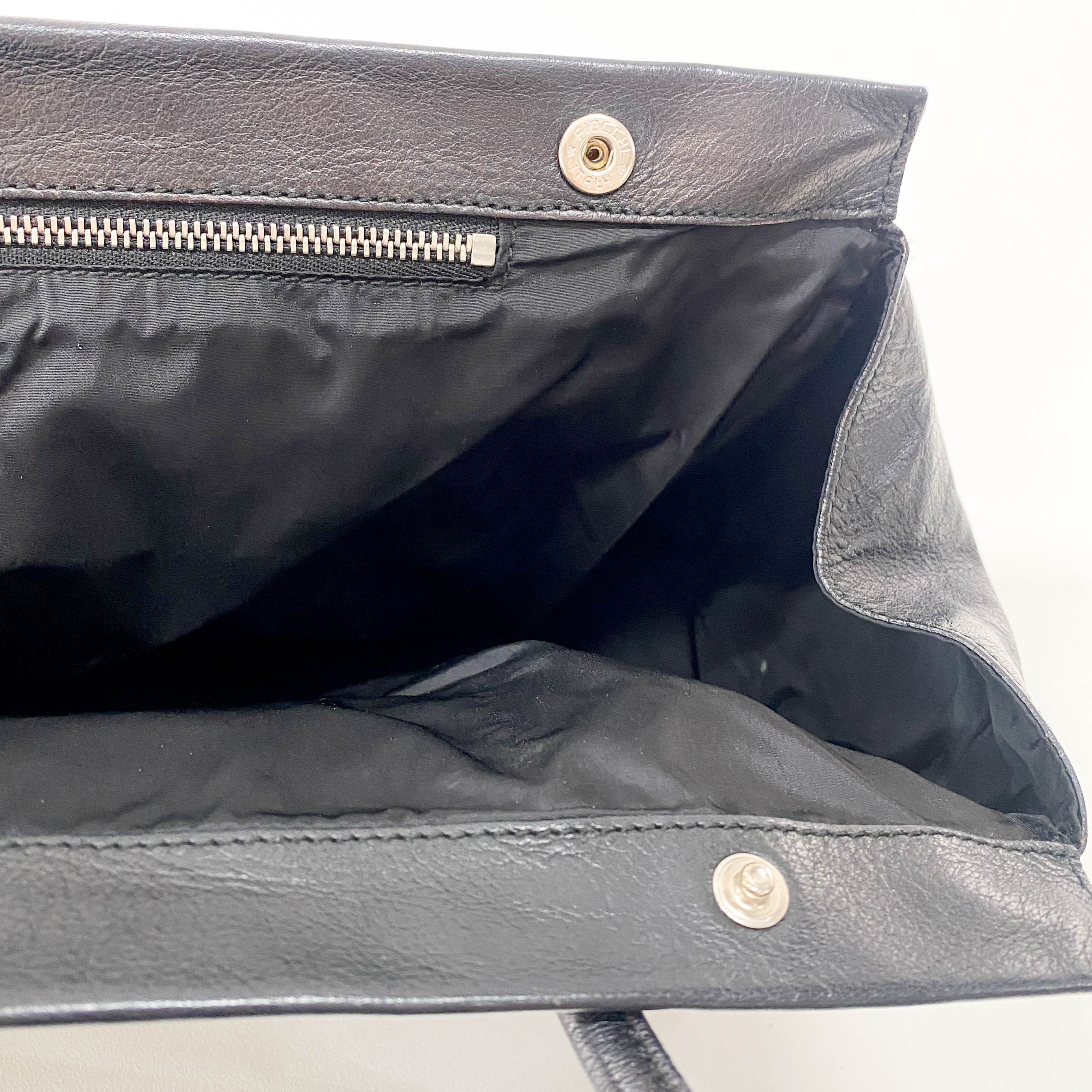Archive Black Leather Shoulder Bag