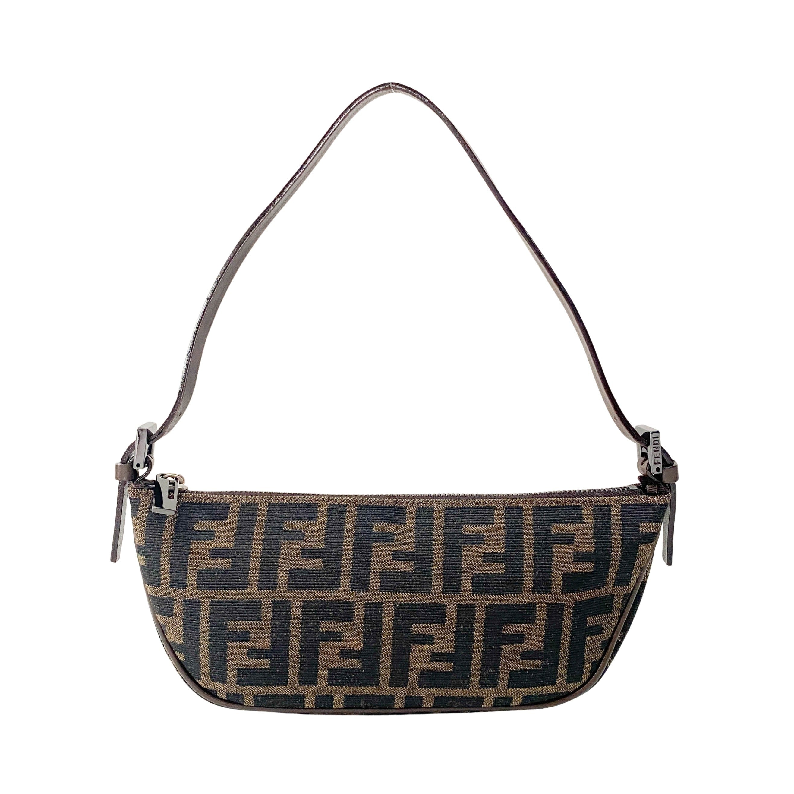 Zucca Brown Canvas Pouch