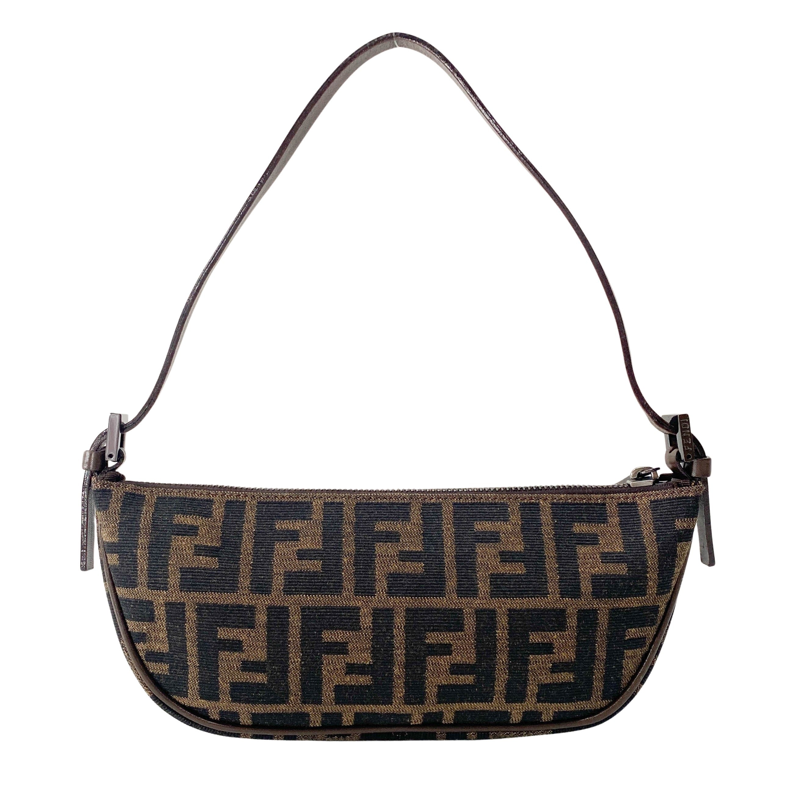 Zucca Brown Canvas Pouch