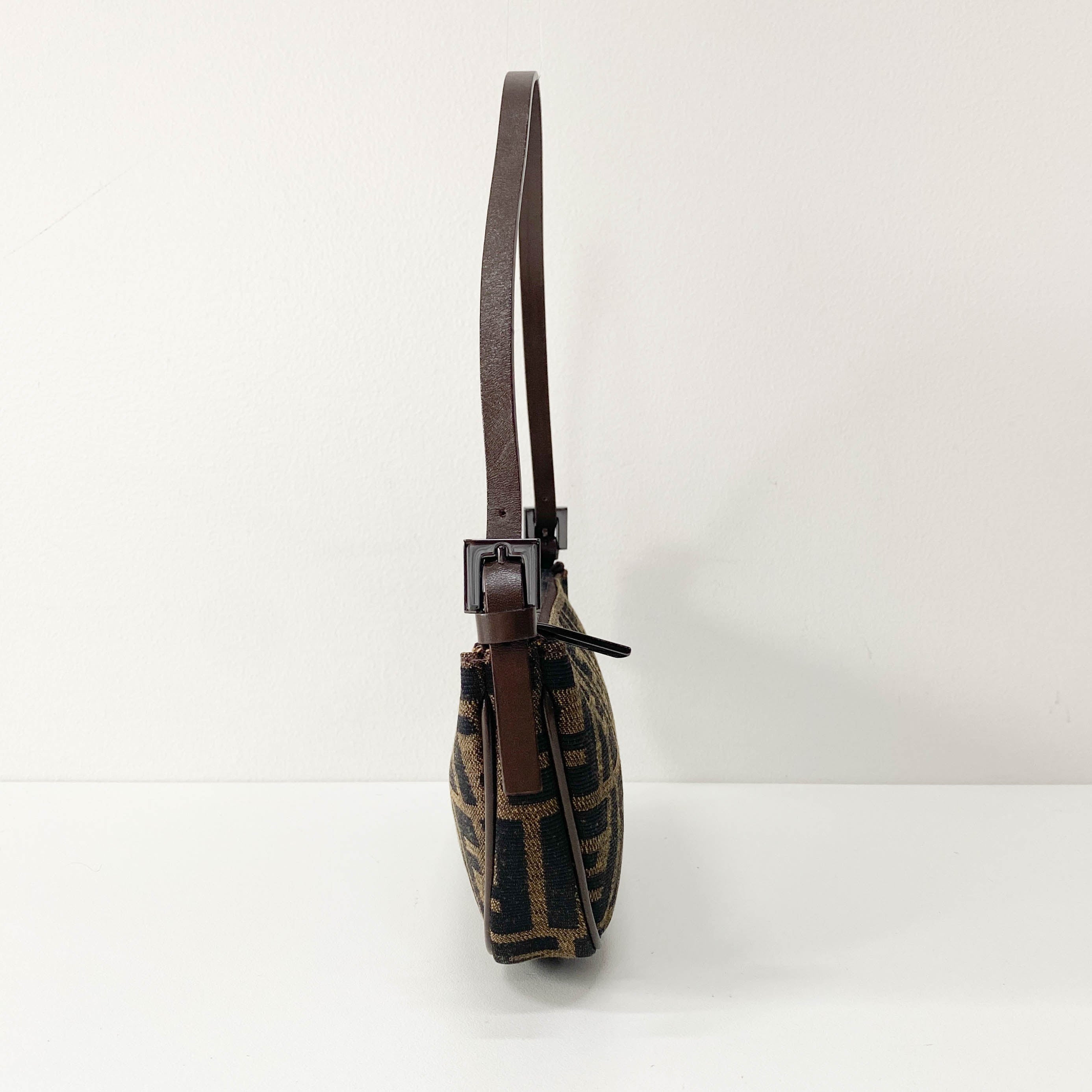 Zucca Brown Canvas Pouch