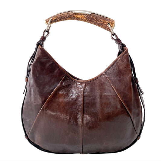 Mombasa Brown Leather Shoulder Bag
