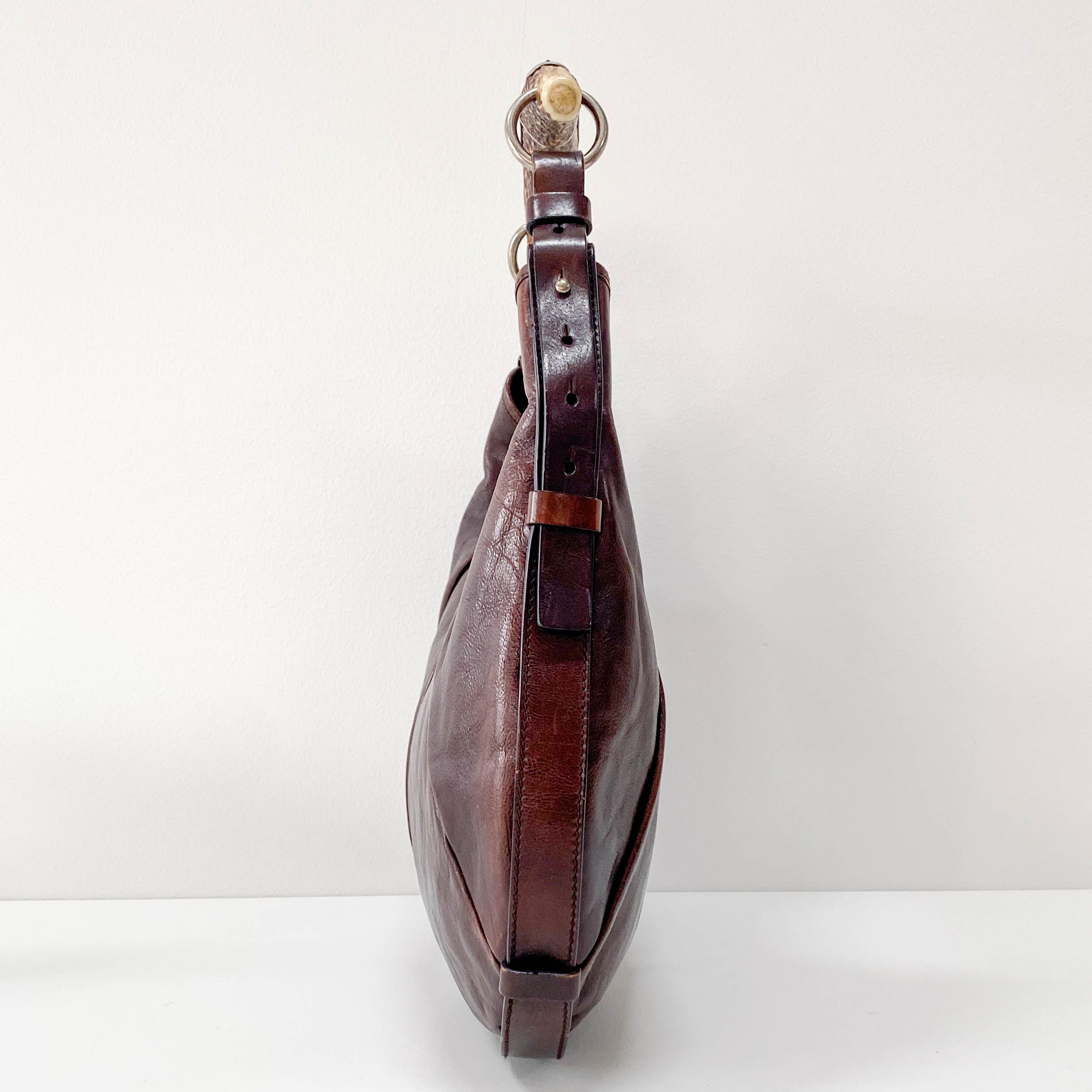 Mombasa Brown Leather Shoulder Bag