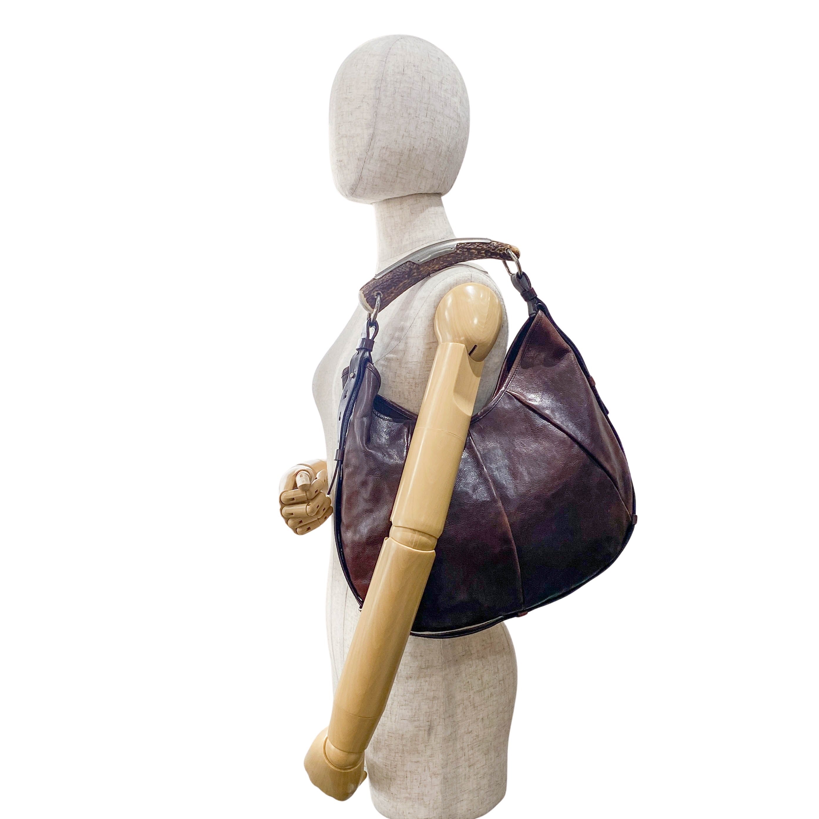 Mombasa Brown Leather Shoulder Bag