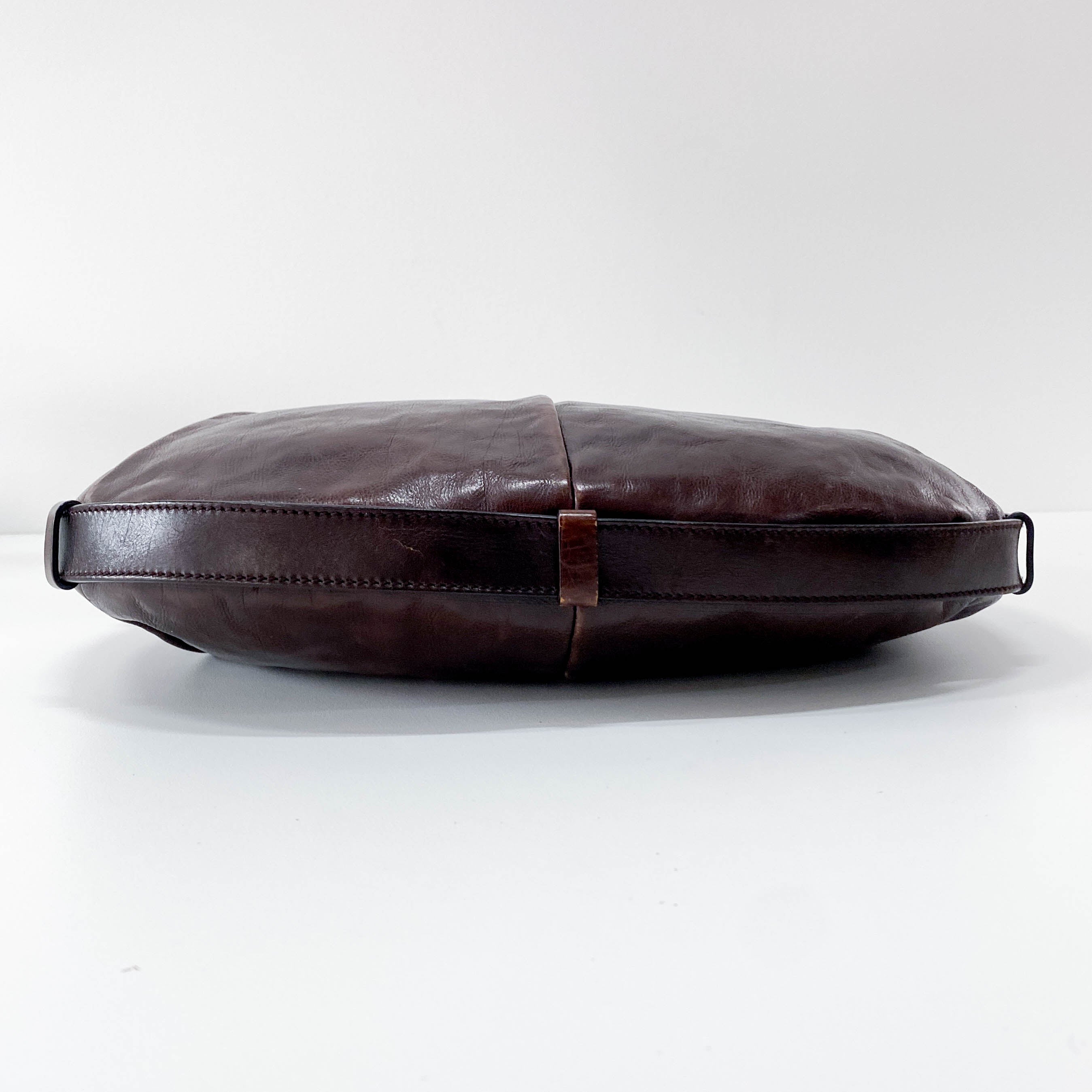 Mombasa Brown Leather Shoulder Bag