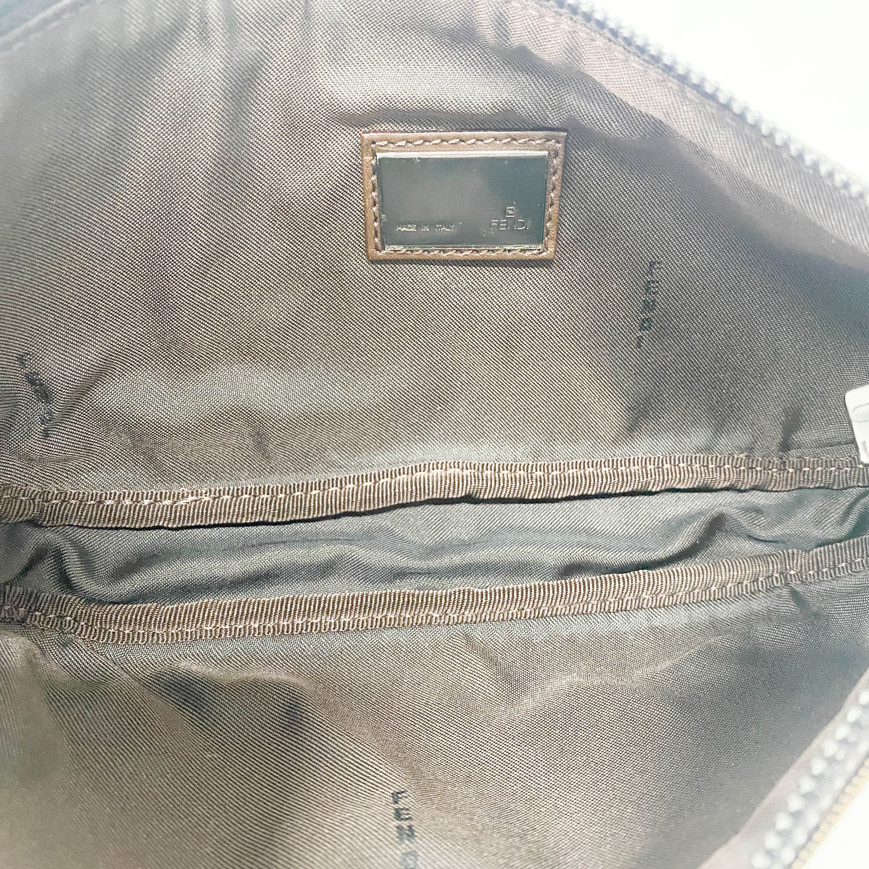 Zucca Brown Canvas Pouch