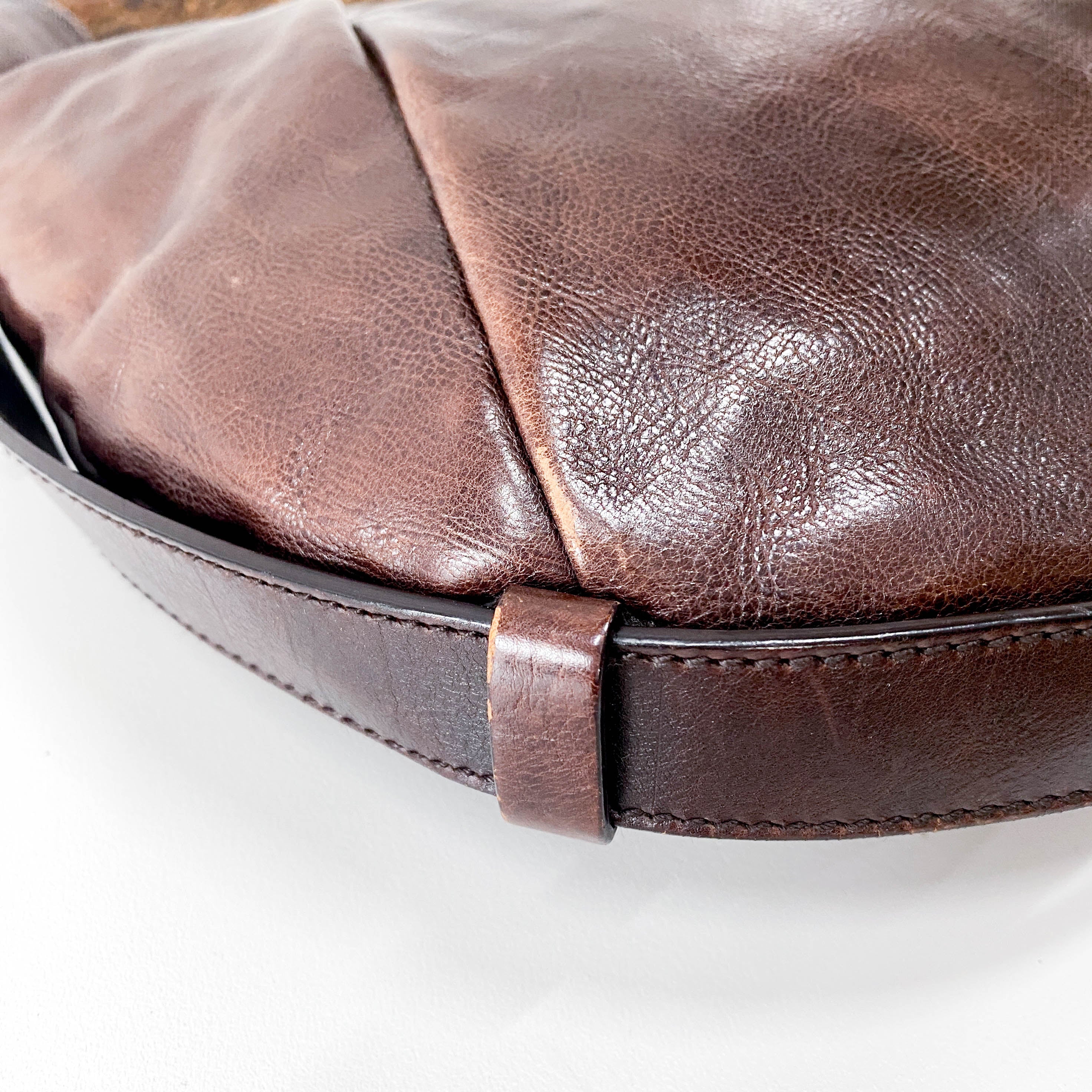 Mombasa Brown Leather Shoulder Bag