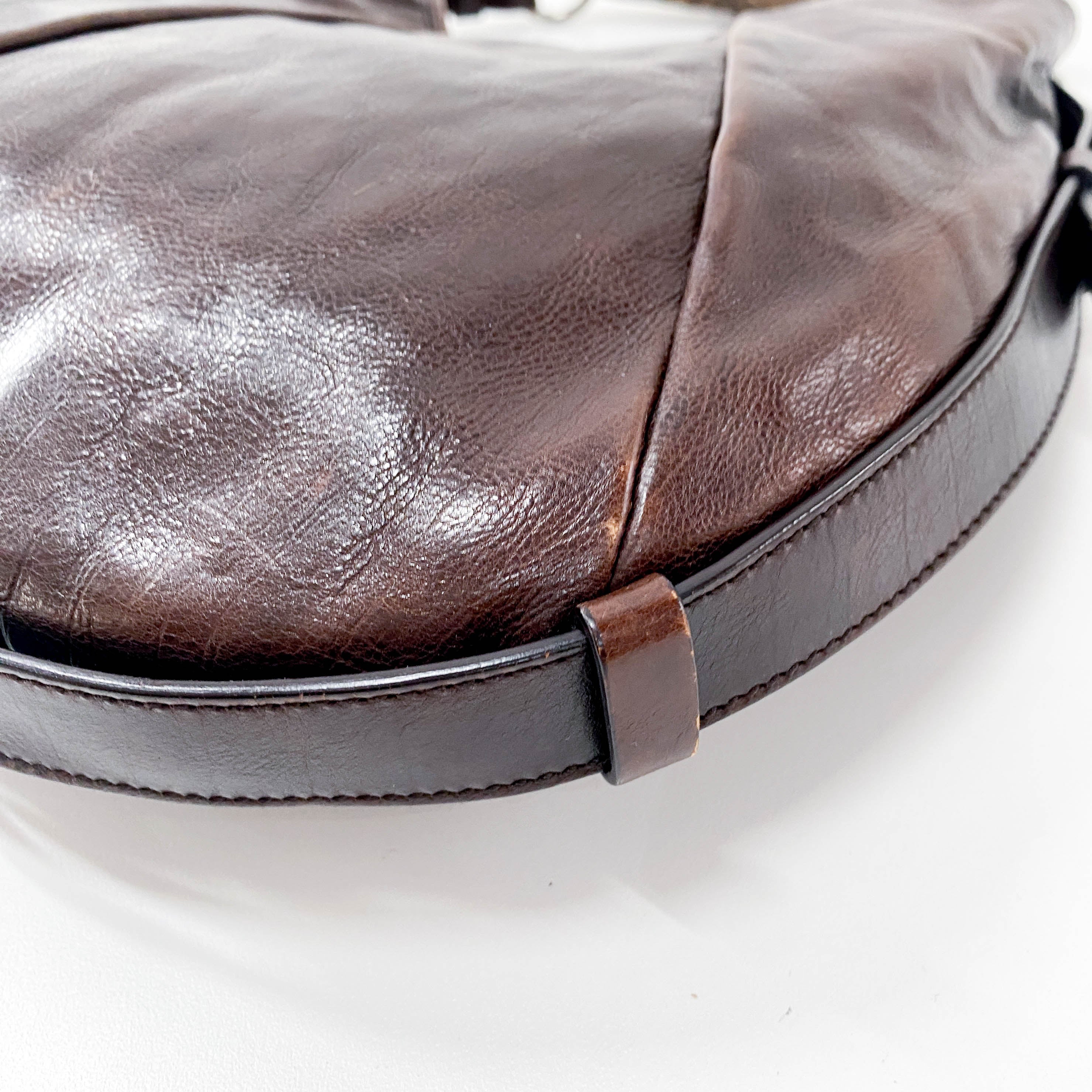 Mombasa Brown Leather Shoulder Bag