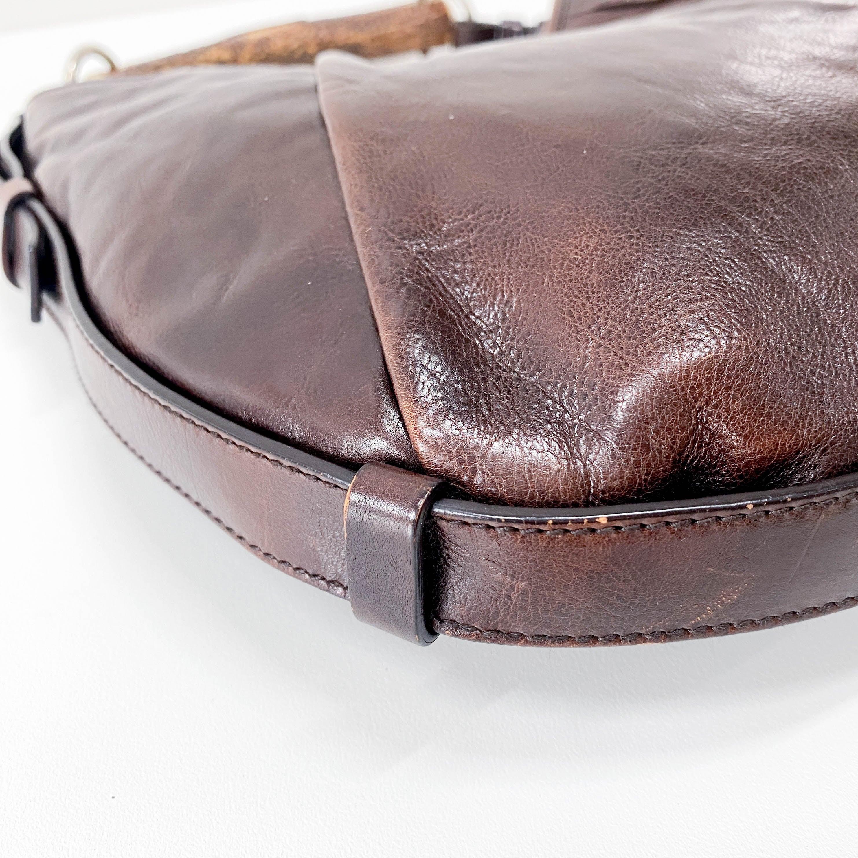 Mombasa Brown Leather Shoulder Bag