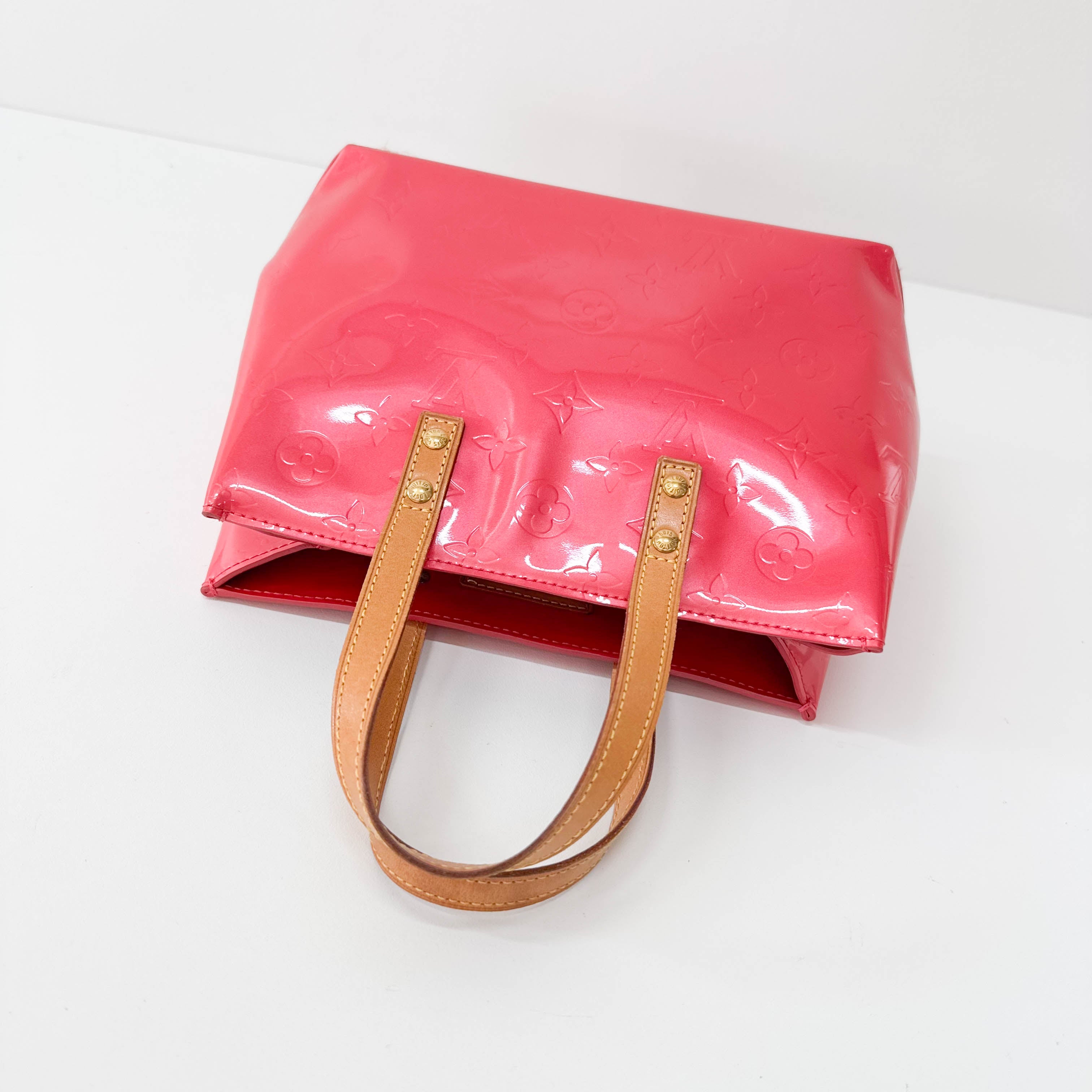 Monogram Vernis Pink Reade PM handbag