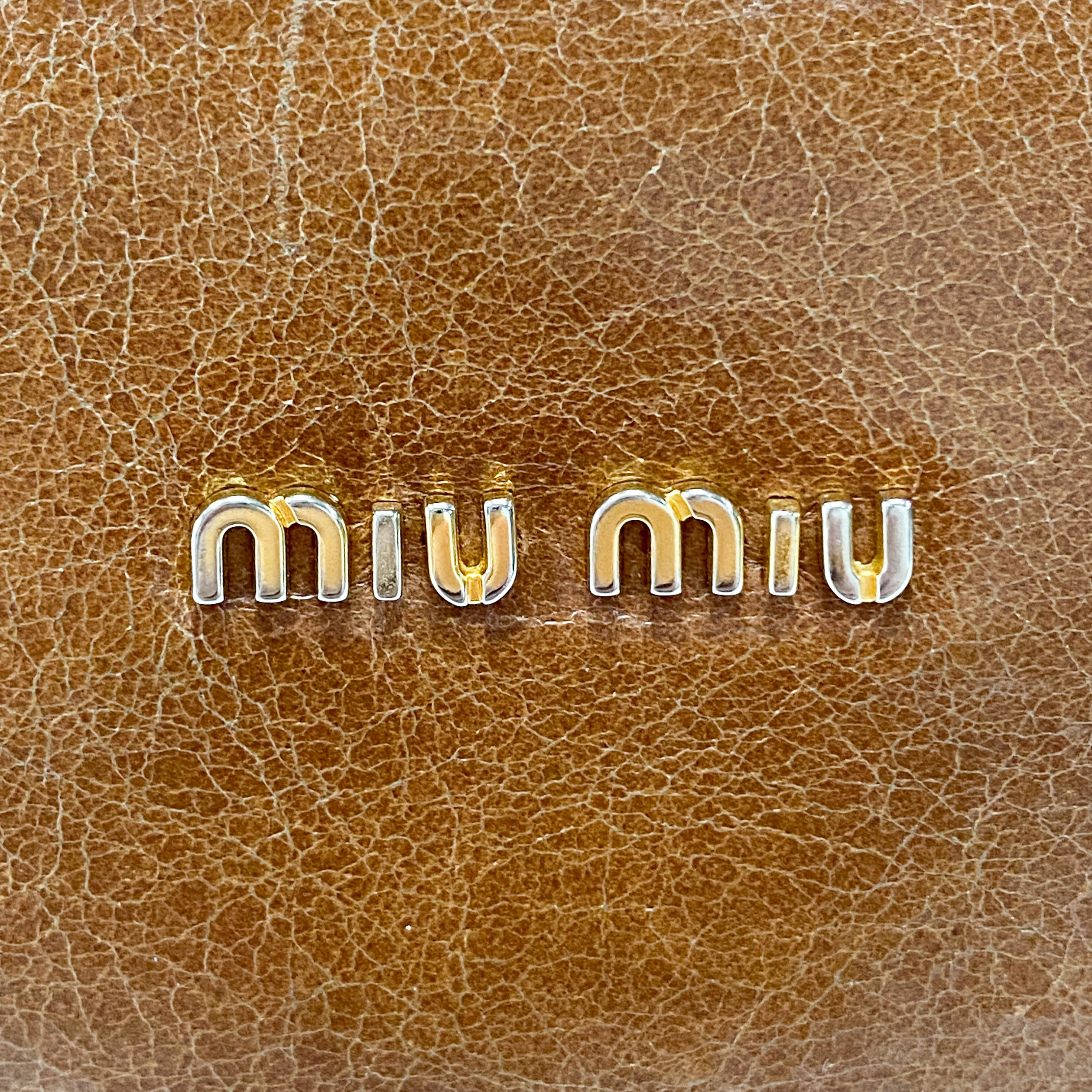 Vitello Sunshine Brown Leather Shoulder Bag