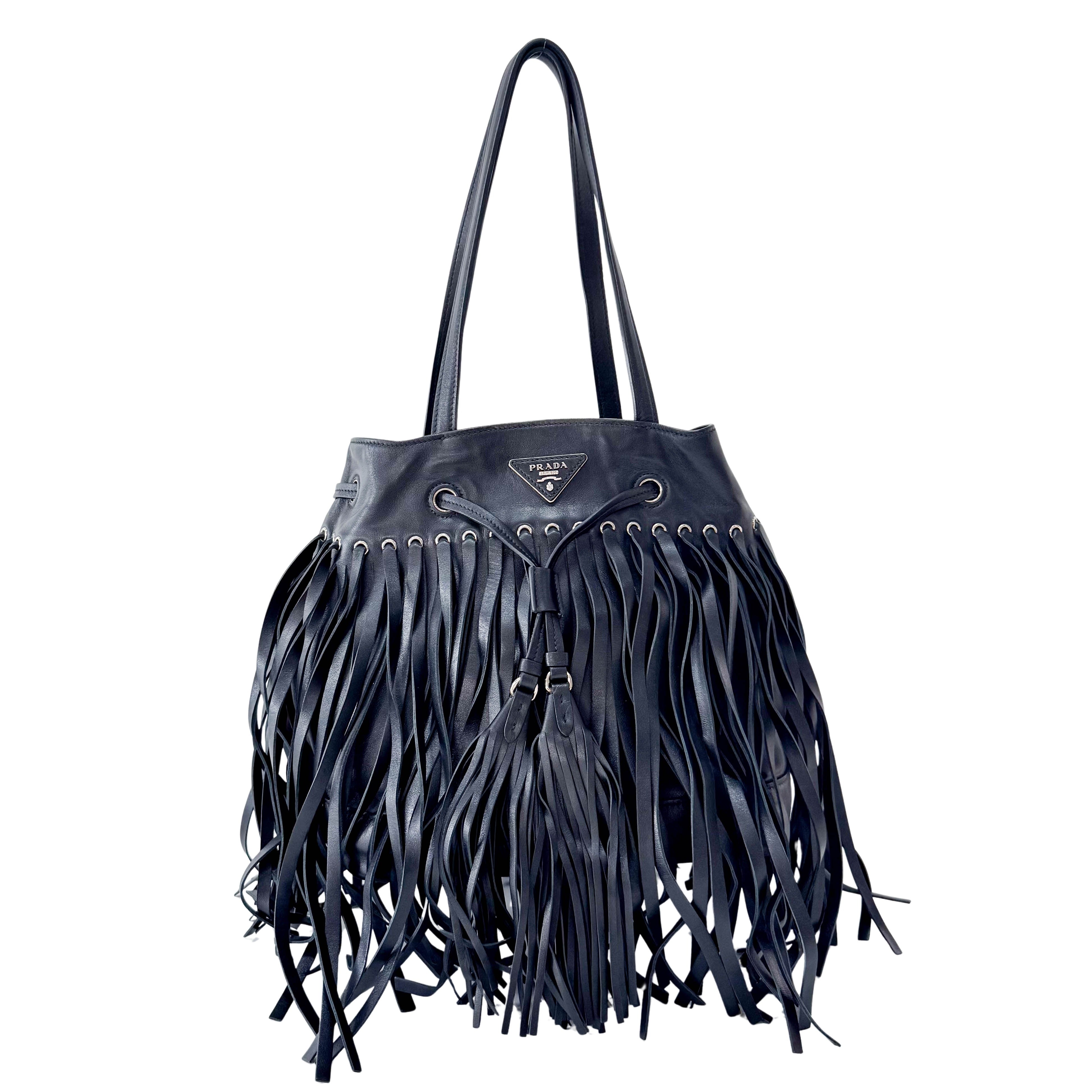 Black Leather Shoulder Bag
