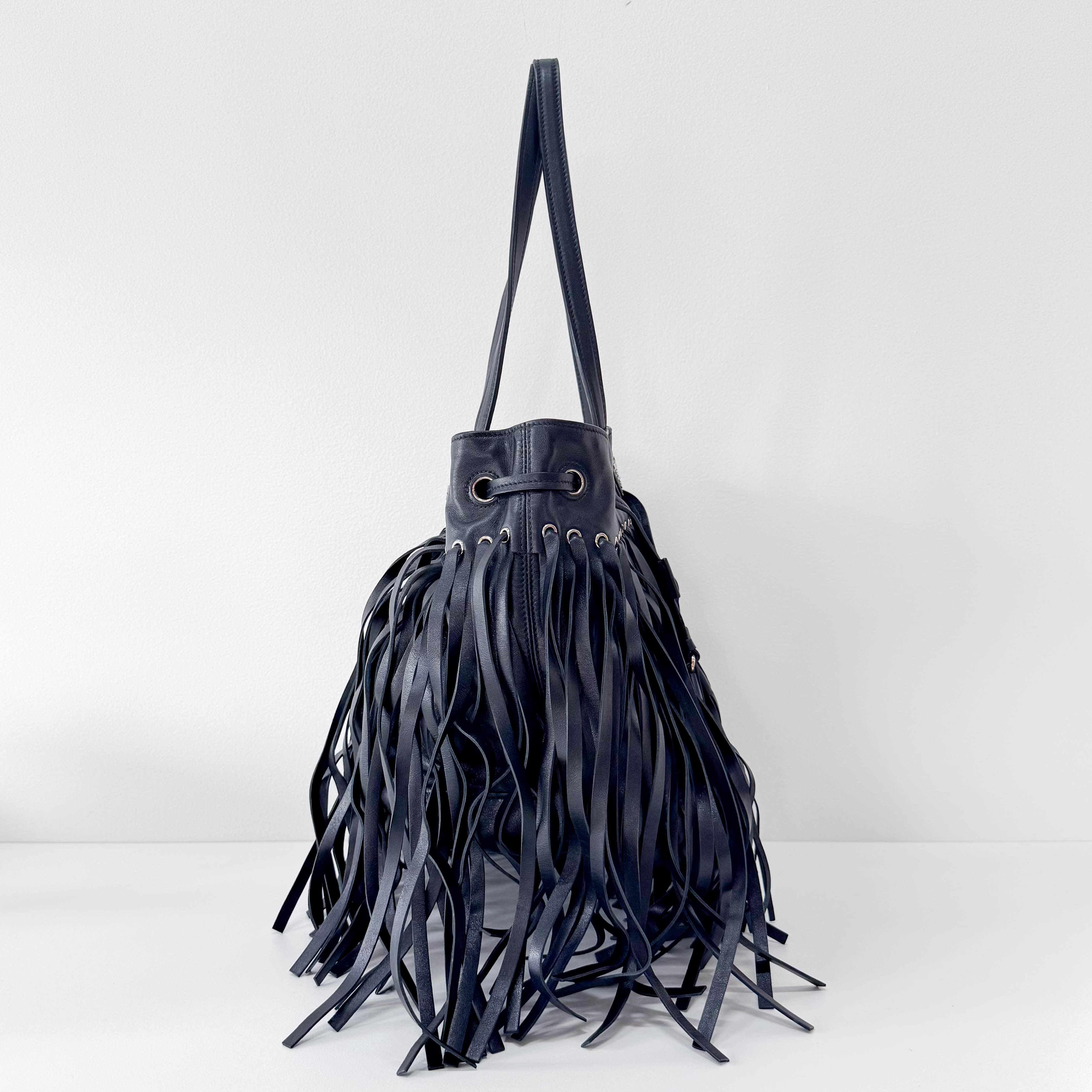 Black Leather Shoulder Bag