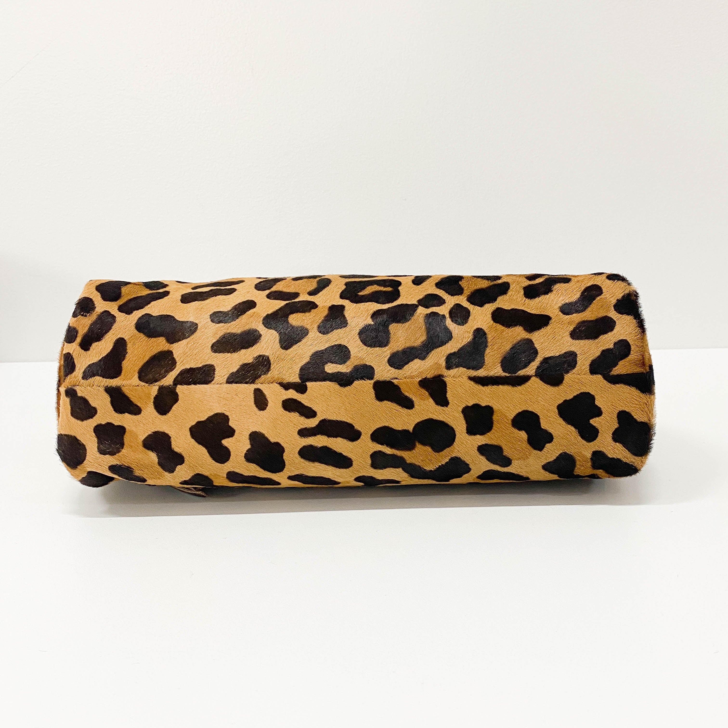 Lepord Print Pony Hair Handle Bag