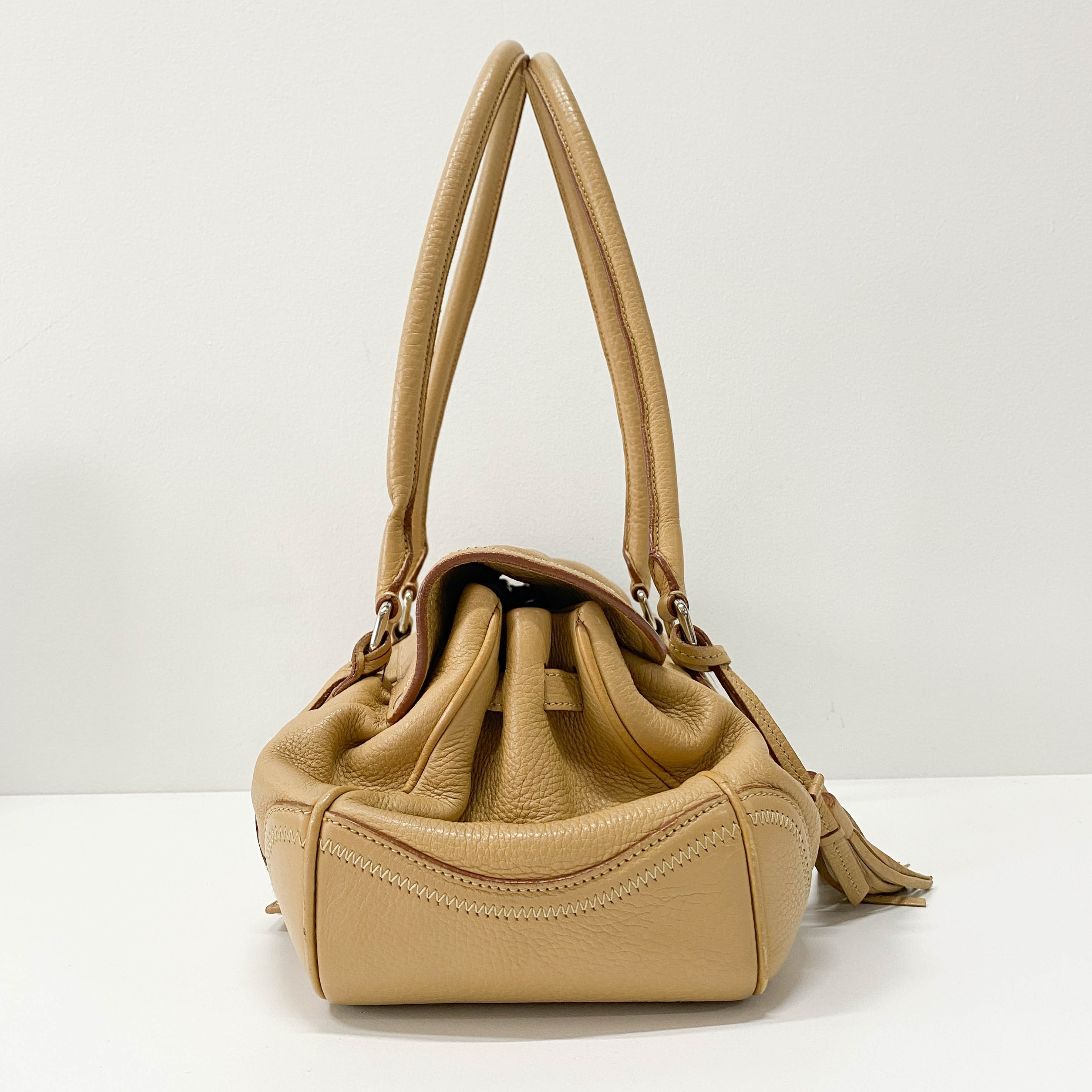 Brown Leather Shoulder Bag