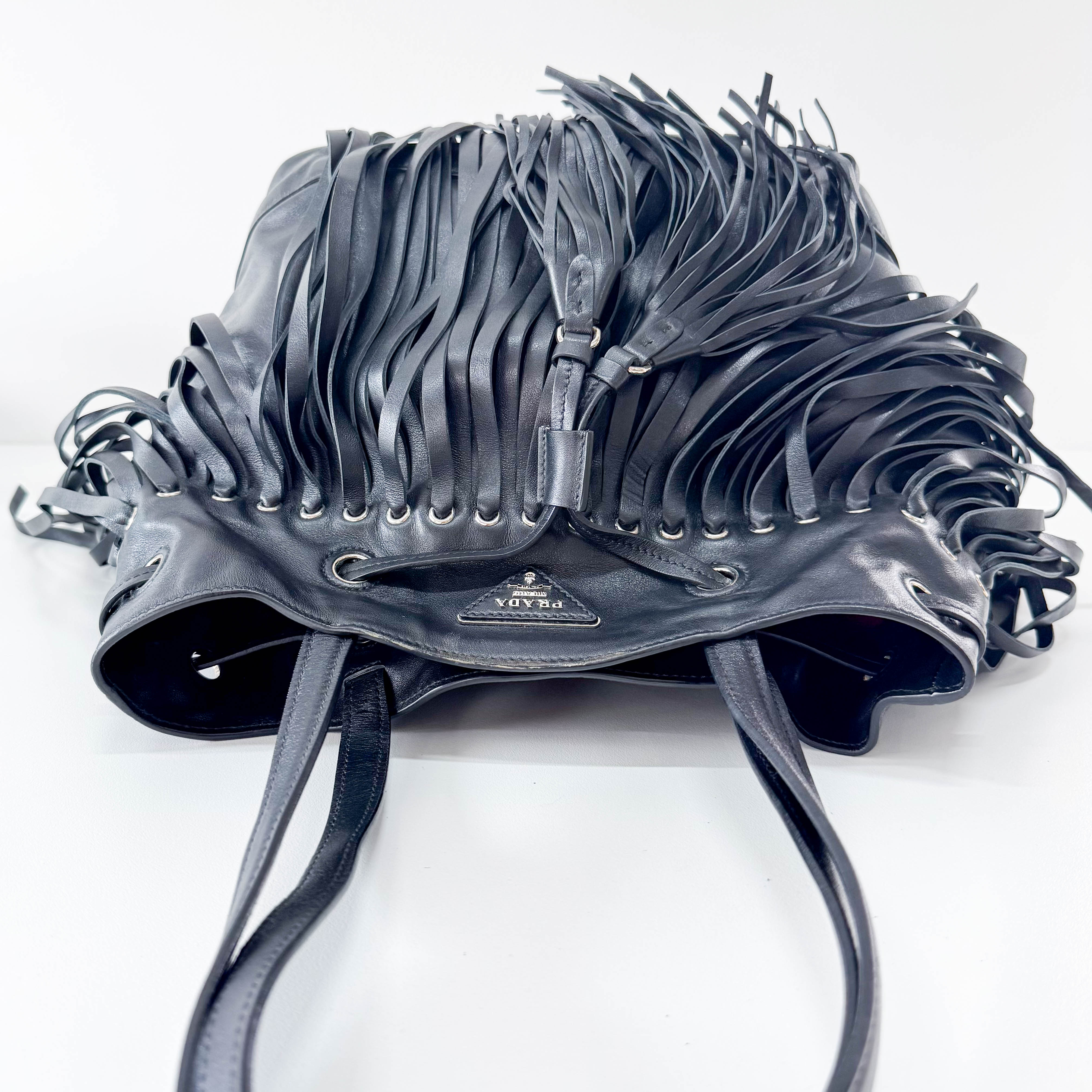 Black Leather Shoulder Bag