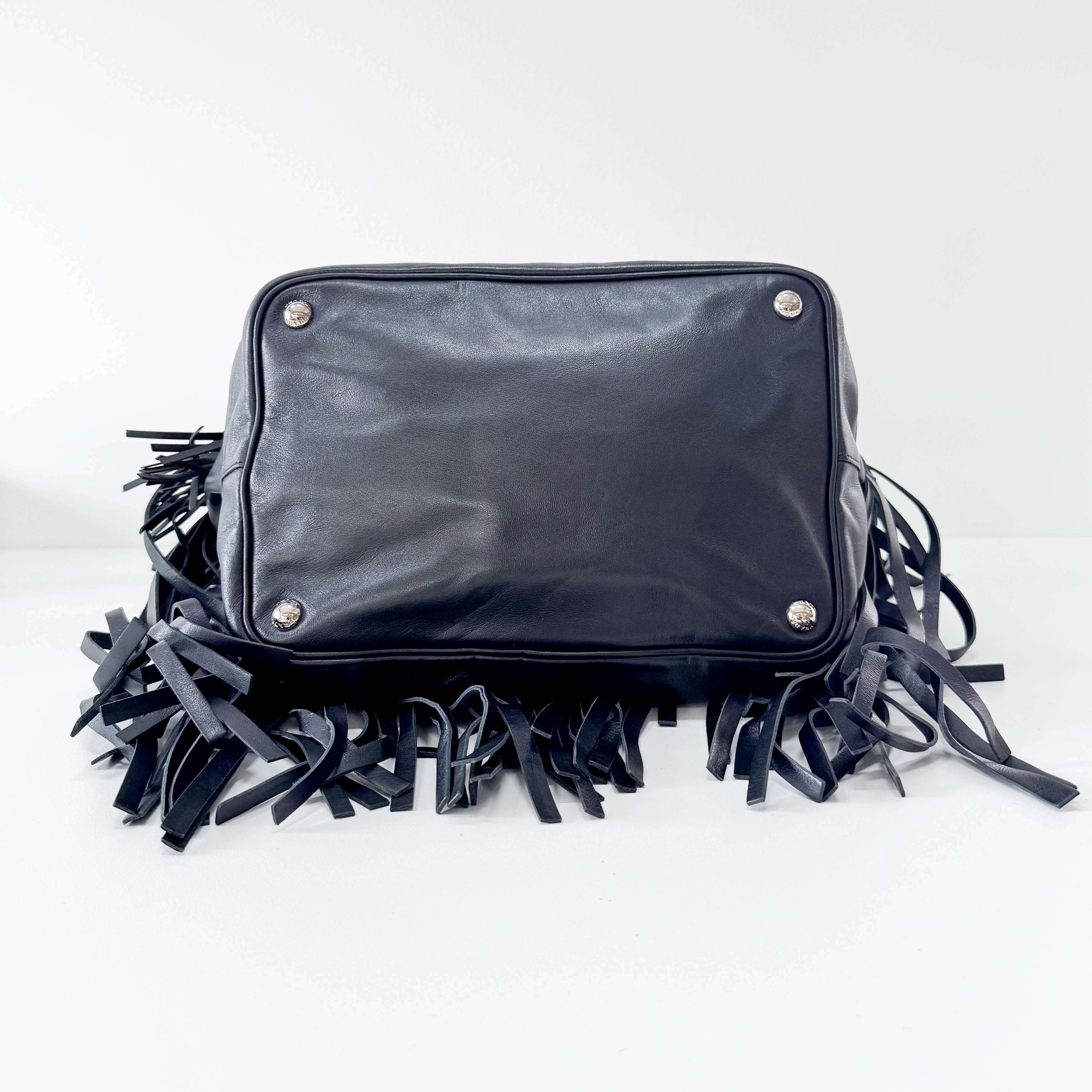 Black Leather Shoulder Bag