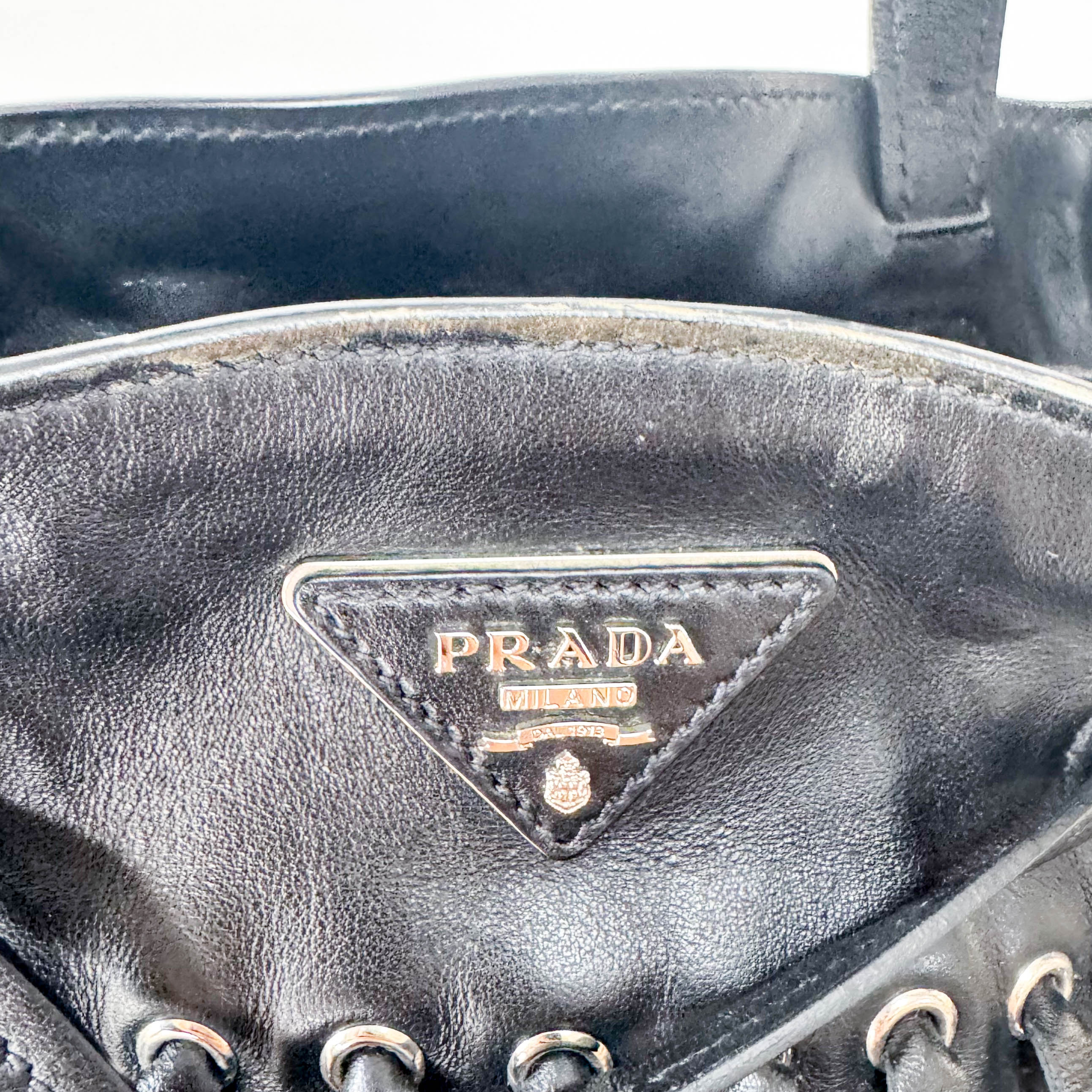 Black Leather Shoulder Bag