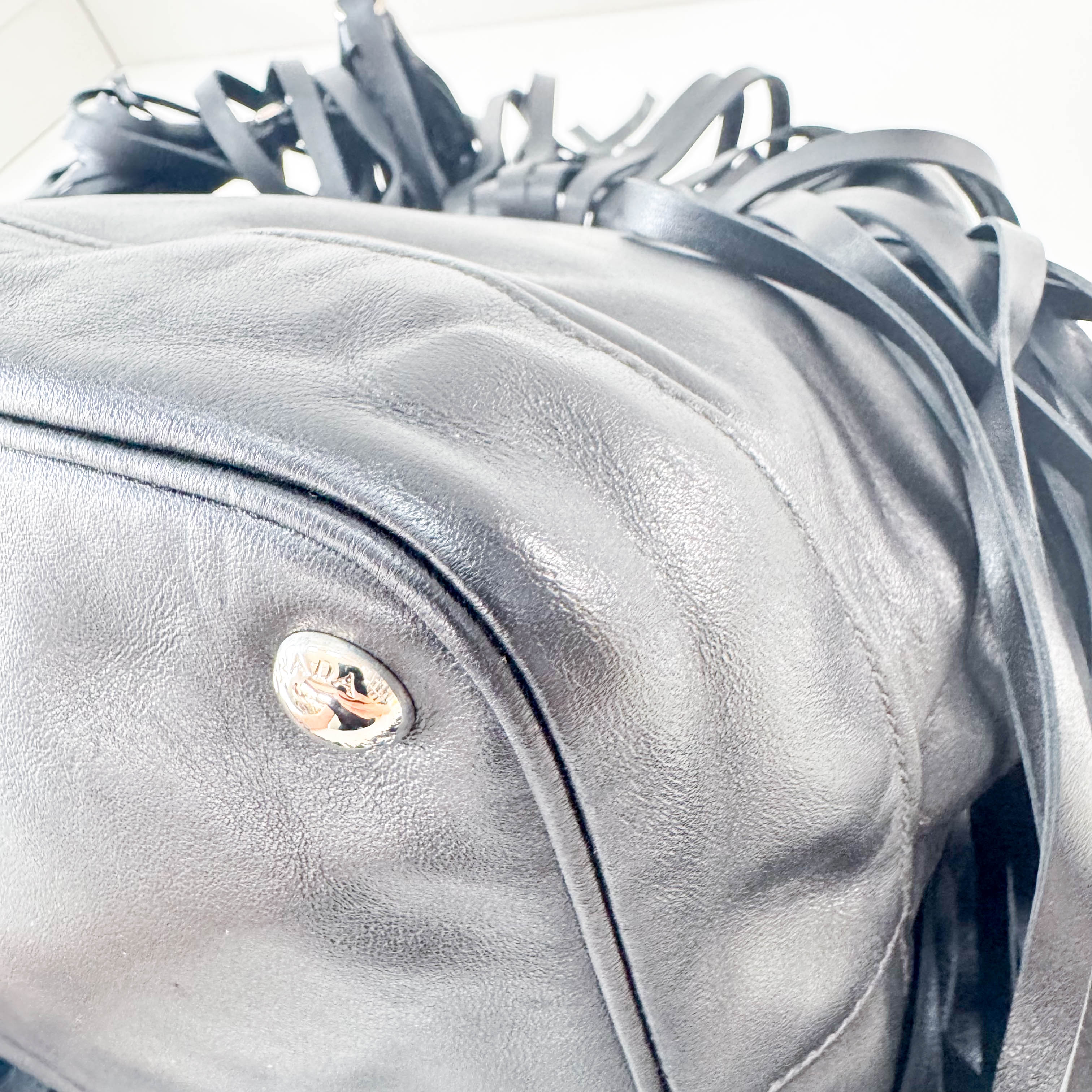 Black Leather Shoulder Bag