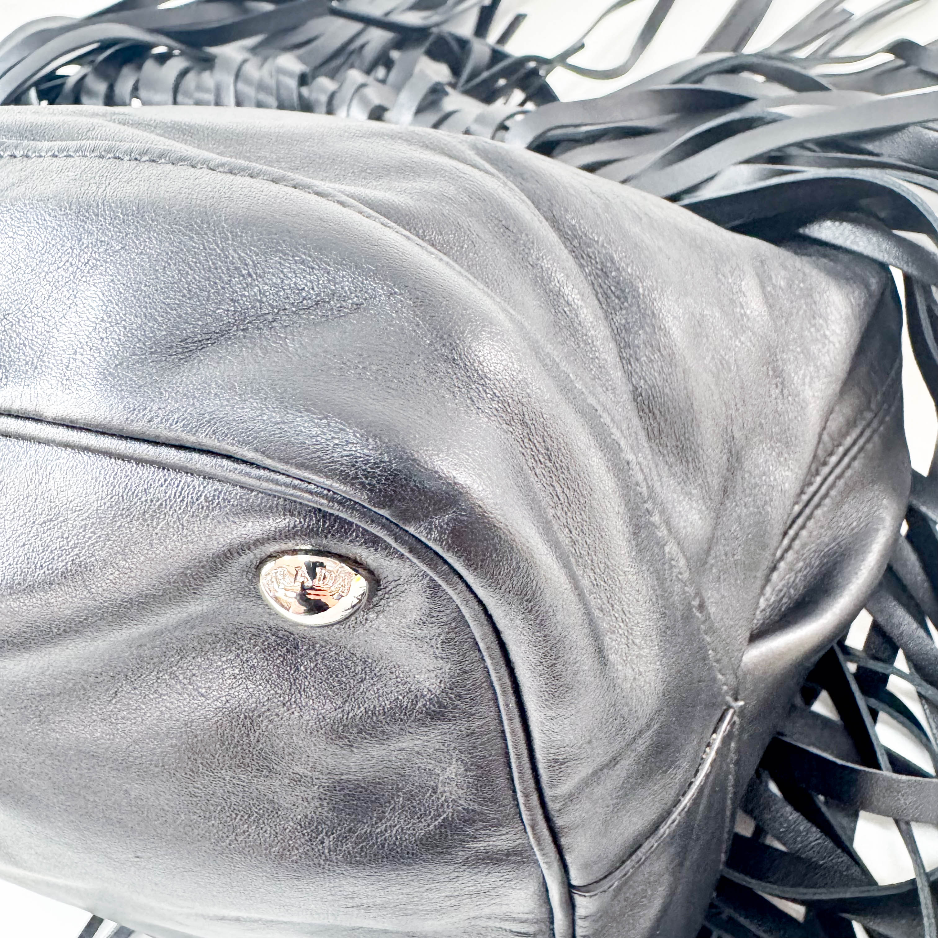 Black Leather Shoulder Bag